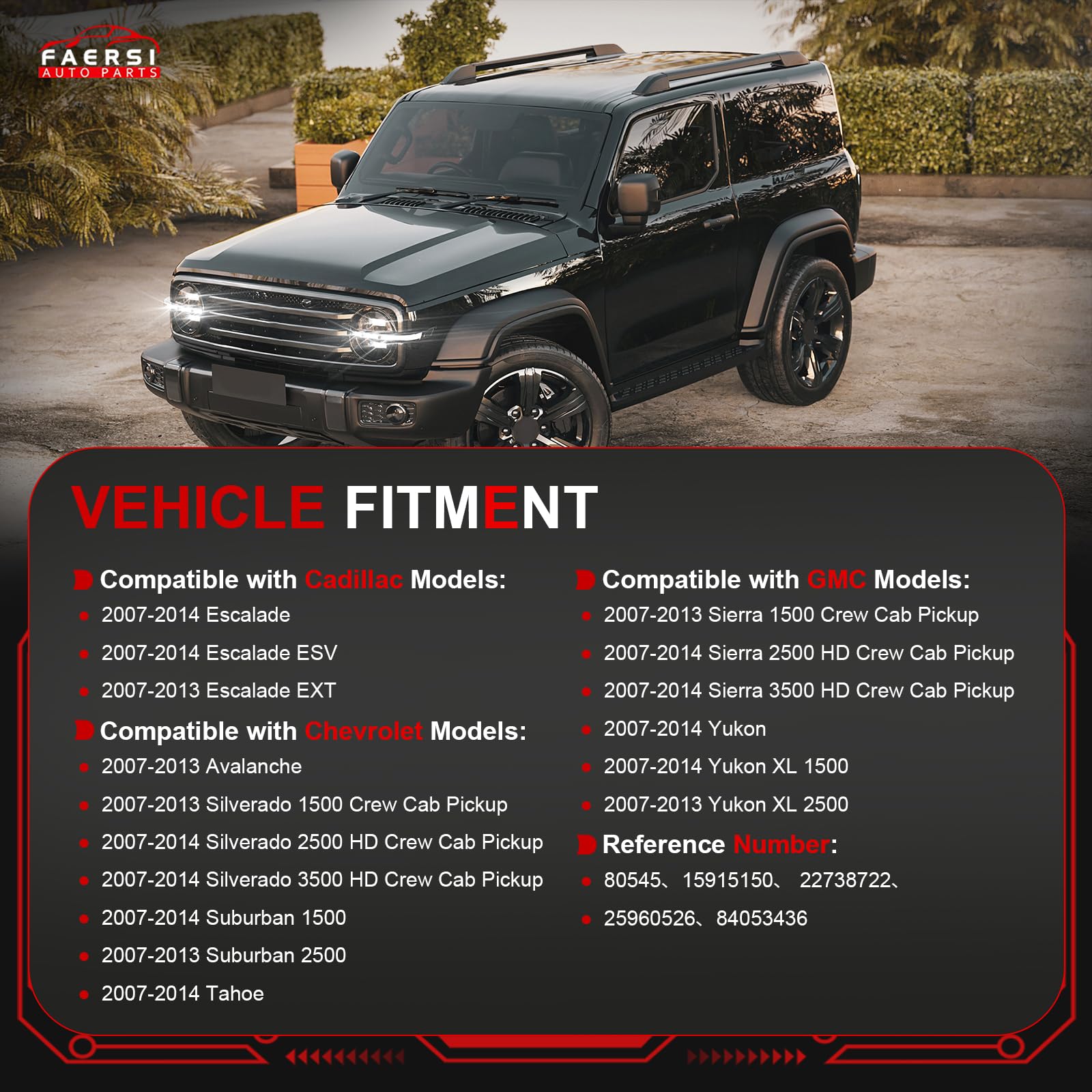 Faersi Exterior Door Handle Chrome Front Right Passenger Side Door Handle Replacements For 2007 2008 2009 2010 2011 2012 2013 Silverado Tahoe Avalanche Suburban Gmc Sierra Yukon Xl Cadillac Escalade