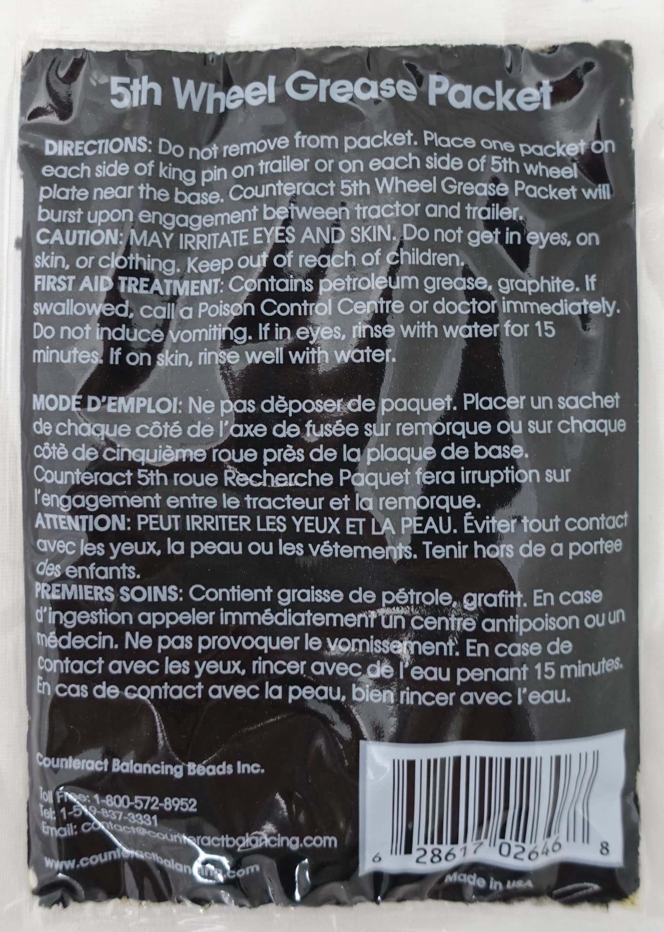 Counteract Premium 5th Wheel Grease (CBB-5WG2oz)