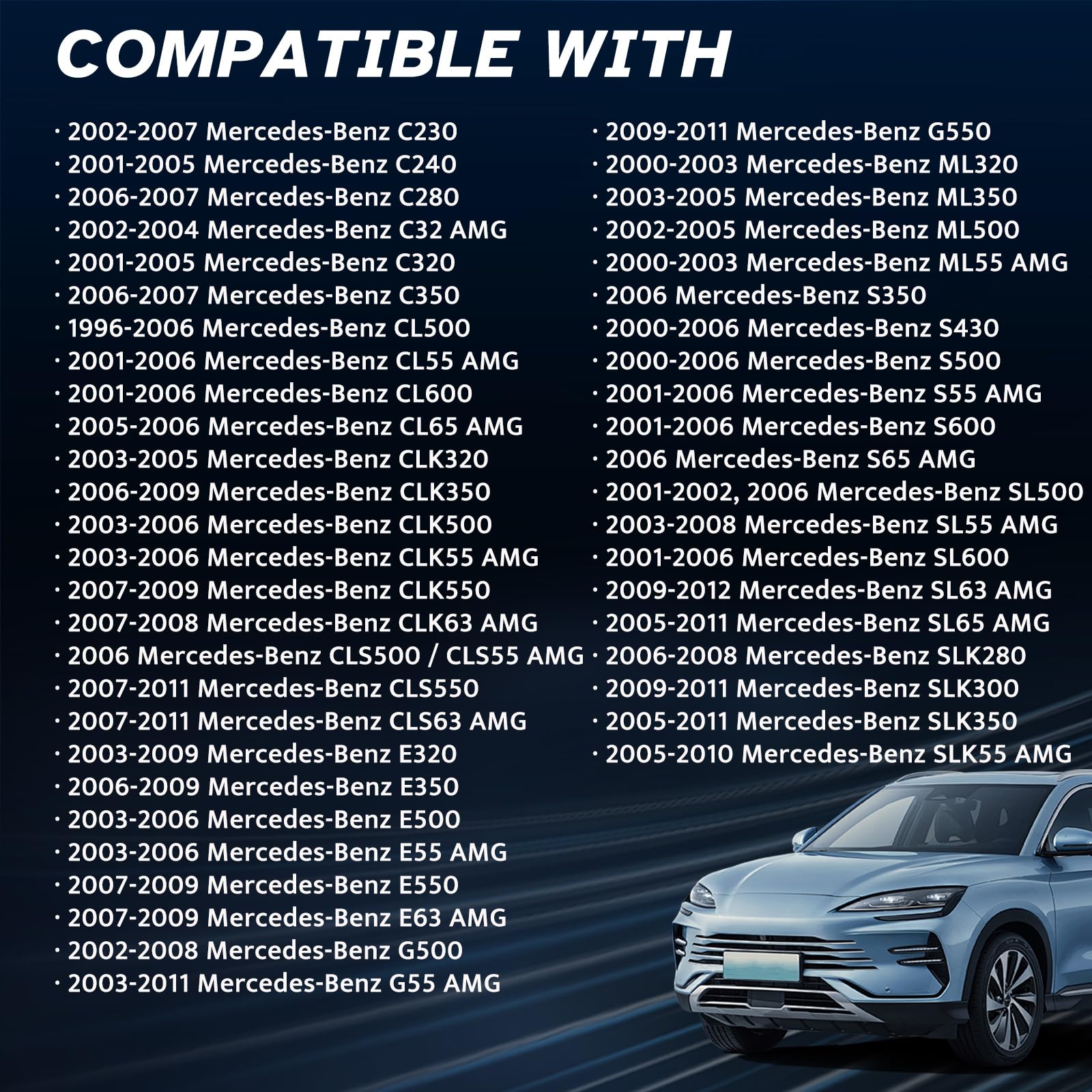 AC Blower Motor Resistor HVAC Heater fit for Mercedes-Benz C240 C280 C320 CLK320 CLK350 CLS500 E320 E350 SLK350 SL500 ML350 G500