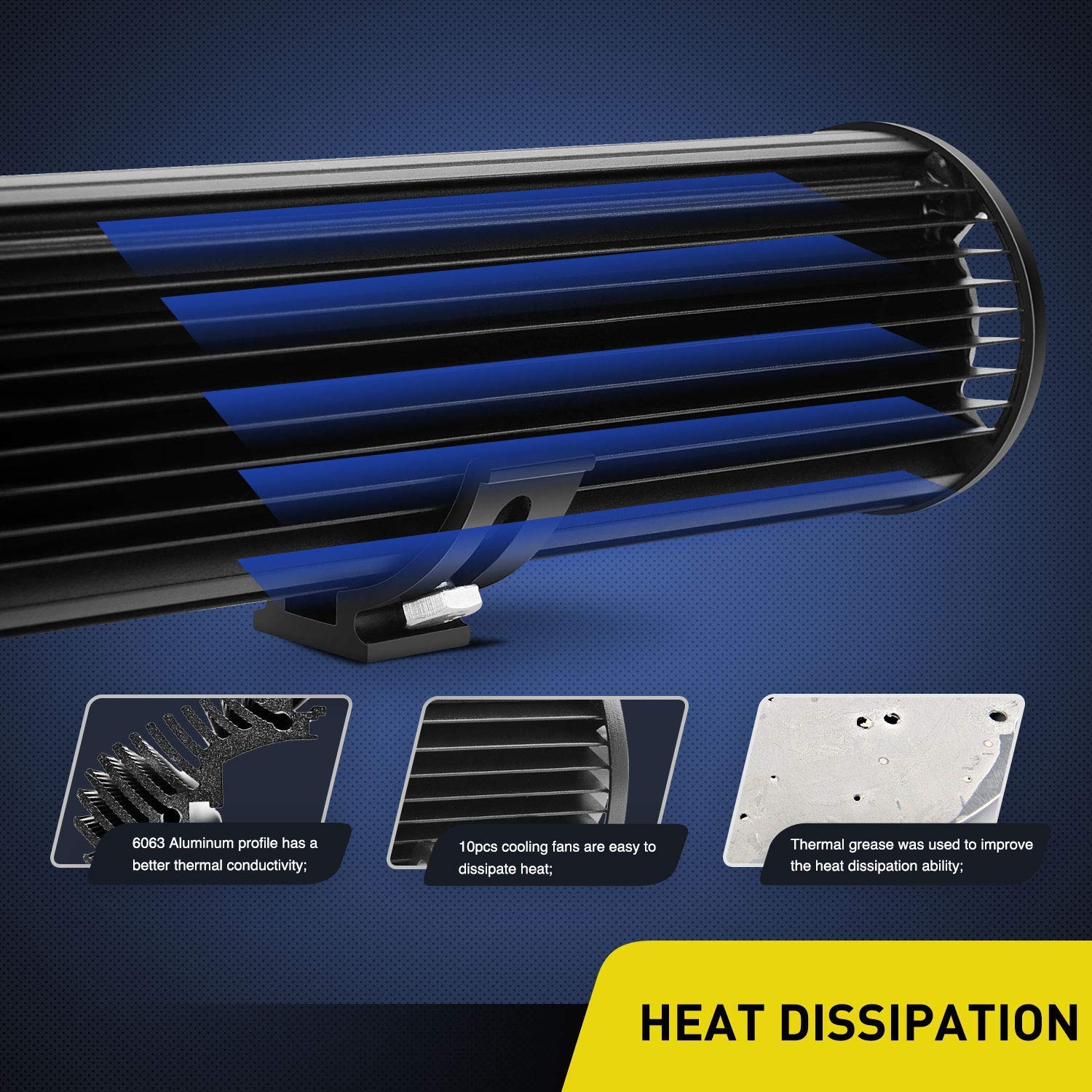 Nilight Led Light Bar 26Inch 540W Triple Row 50000Lm Flood Spot Combo Off Road Driving Lights With 14Awg Heavy Duty Wiring Harne