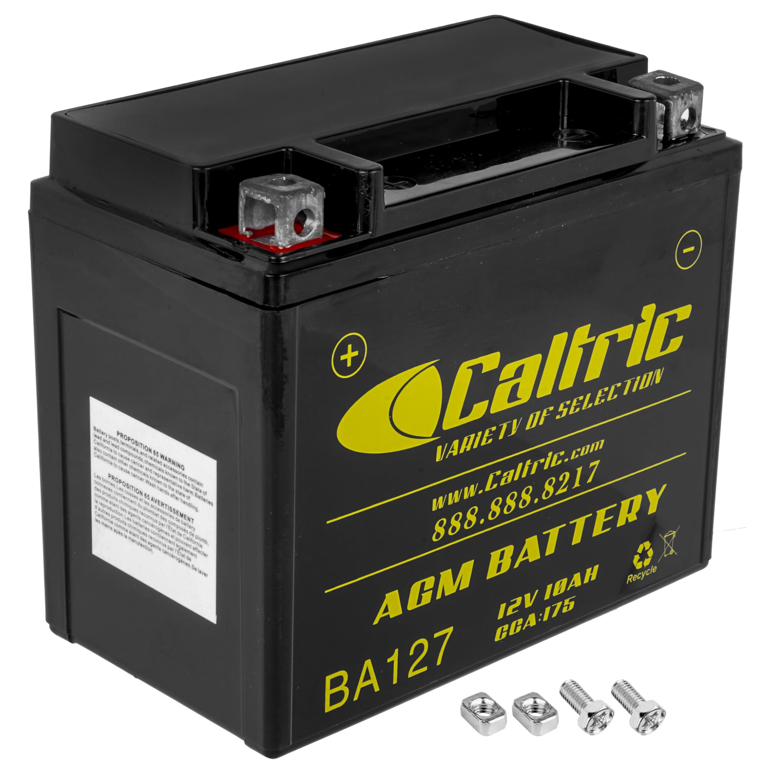 Caltric Agm Battery Compatible with Honda Trx250Tm Trx 250Tm Recon 250 2X4 2002 2003 2004 2005-2016