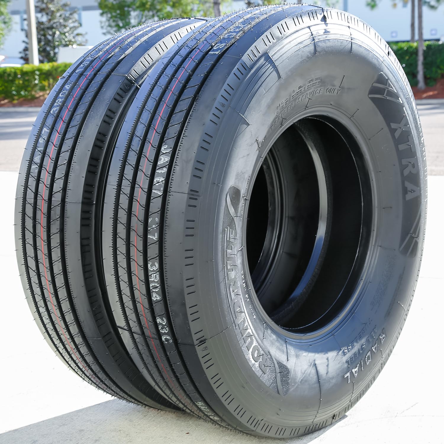 Roundrule Xtra All Steel Heavy Duty Premium Trailer Radial Tire-St235/85R16 235/85/16 235/85-16 132/127M Load Range G Lrg 14-Ply