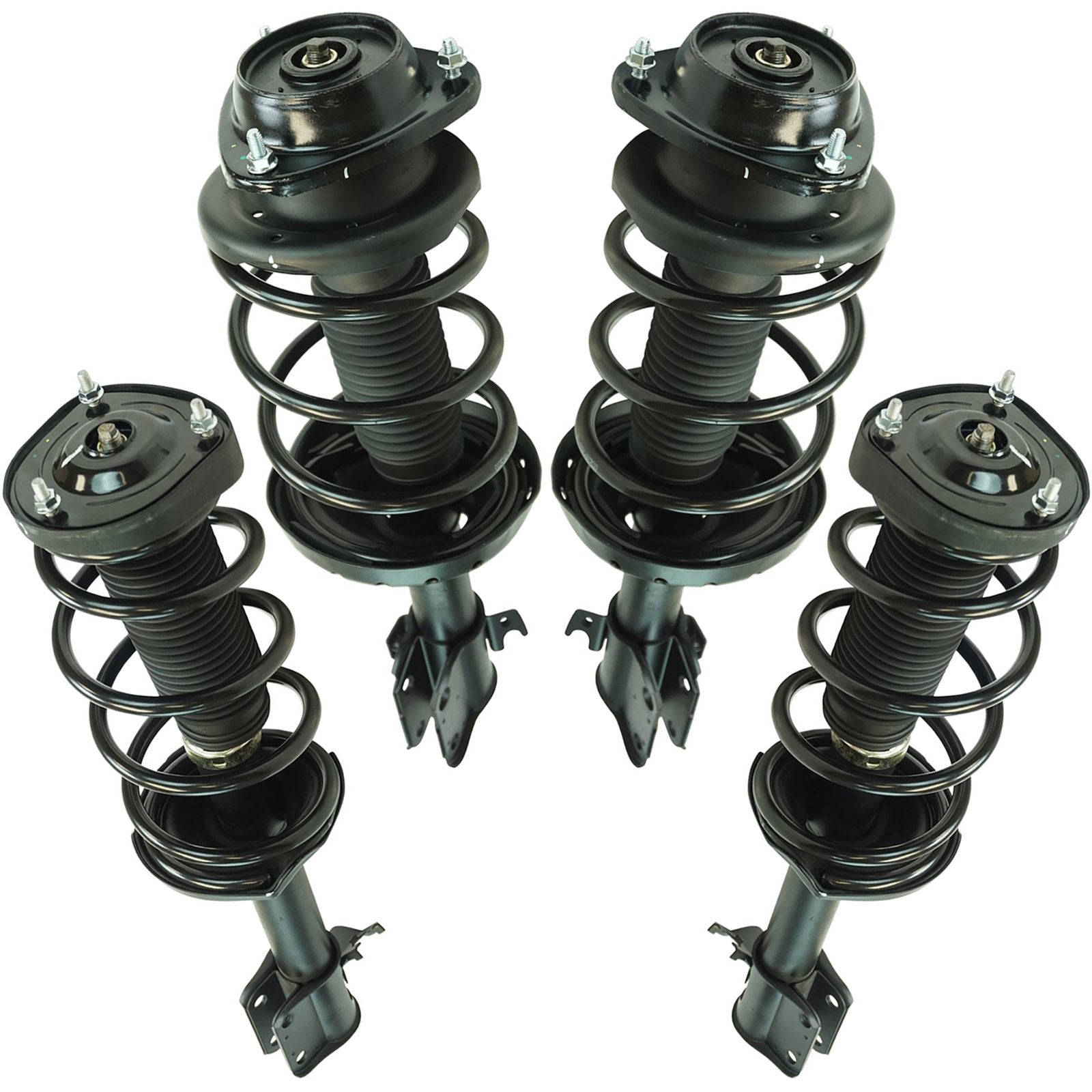 Trq Front And Rear Strut & Coil Spring Assembly Set Driver & Passenger Sides Compatible With 04-05 Subaru Forester