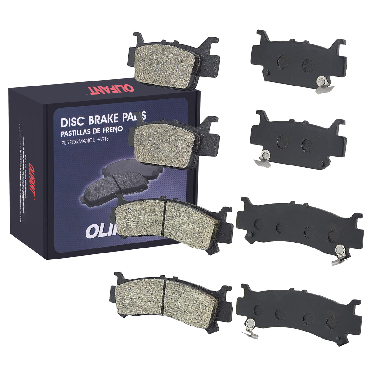 Front & Rear Brake Pads For Honda Pioneer 1000 1000-5 2016-2023/Honda Talon 1000 1000R 1000X 2019-2022 Ceramic Replaces 06451-Hl4-A01 06431-Hl4-A01