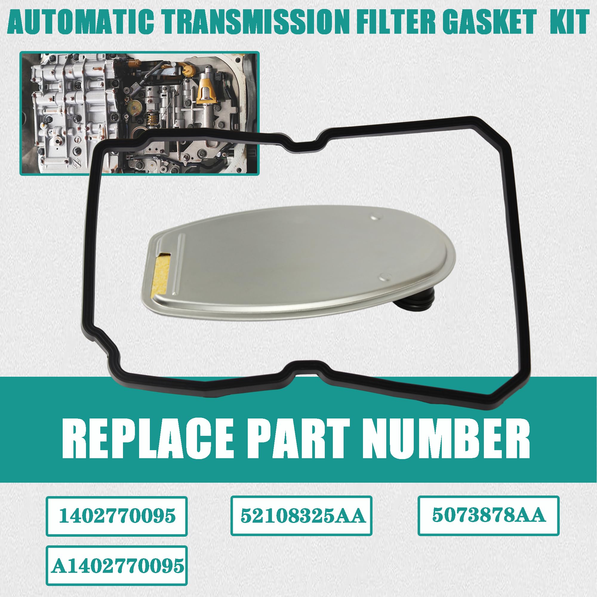 YzusGomumu 722.6 Automatic Transmission Filter Kit Compatible with 2003-2018 Jeep Wrangler/JK/Commander Dodge Charger Sprinter 2