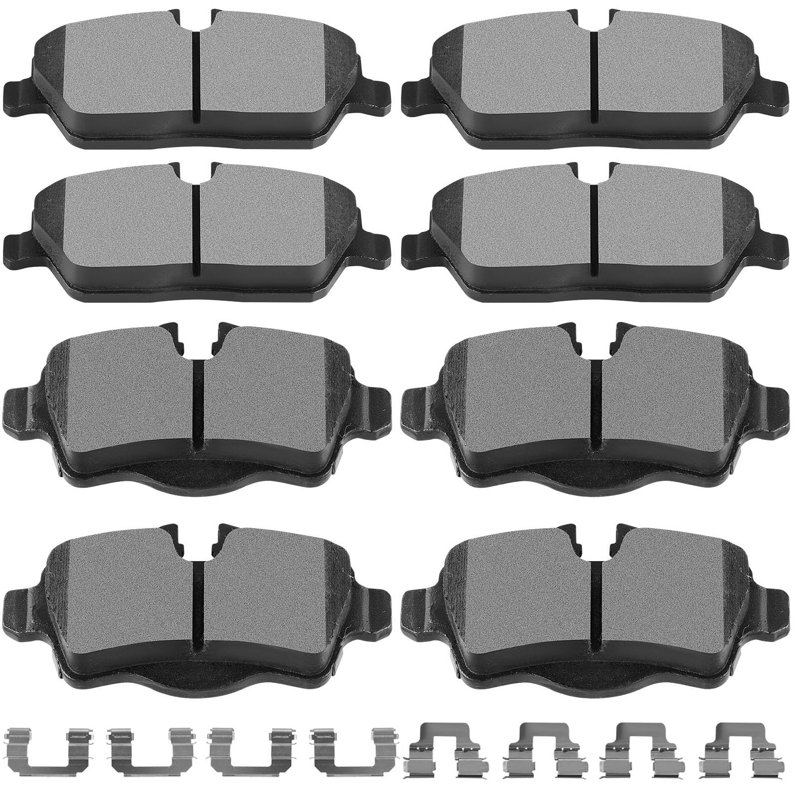 Scitoo D1308 D1309 Semi-Metal Brake Pads Kits Front & Rear Replacement For Mini Cooper 2007-2015