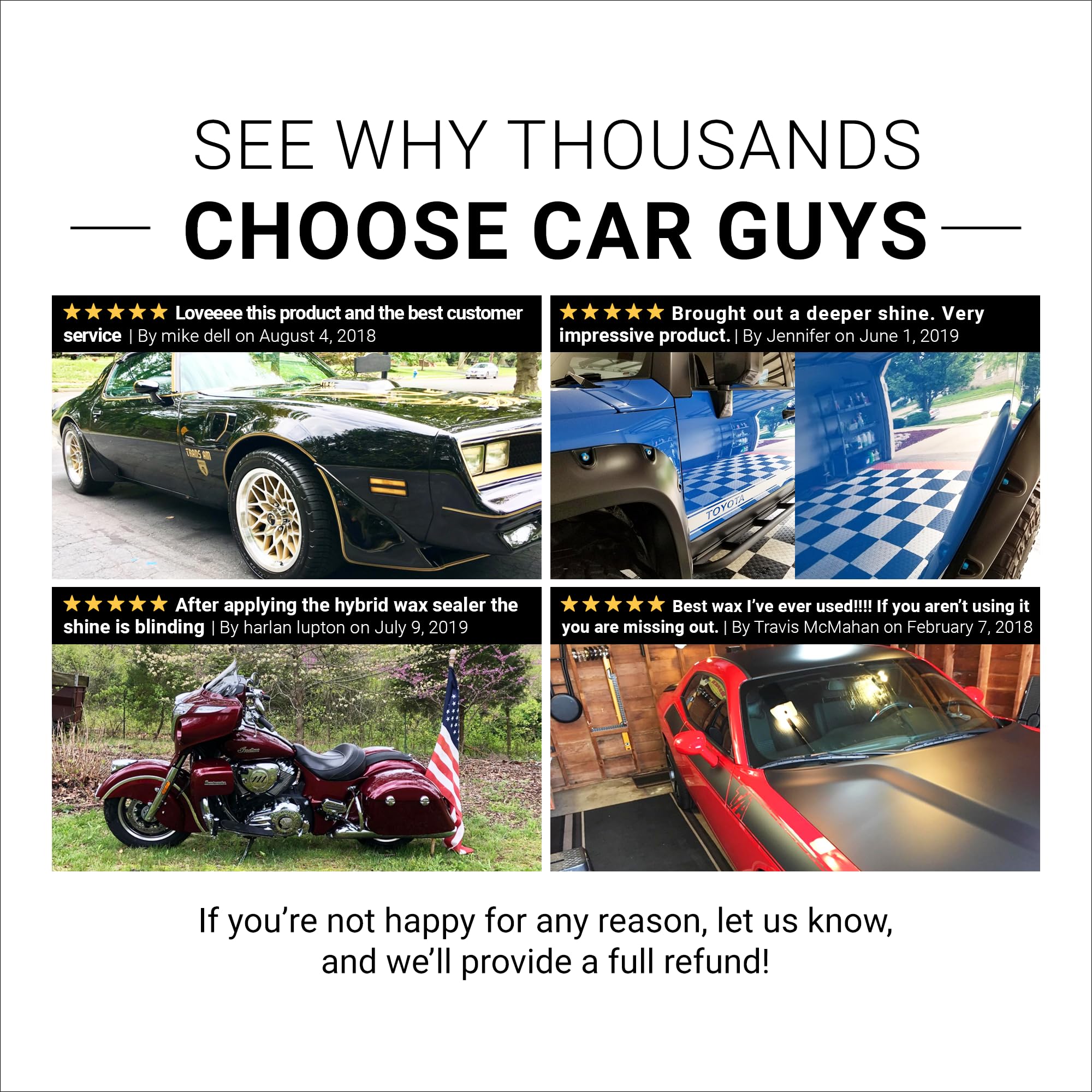 Car Guys Hybrid Spray Wax 1 Gallon Refill | Advanced Car Wax | Long Lasting And Easy To Use | Safe On All Surfaces | 1 Gallon (Sprayer Not Included)