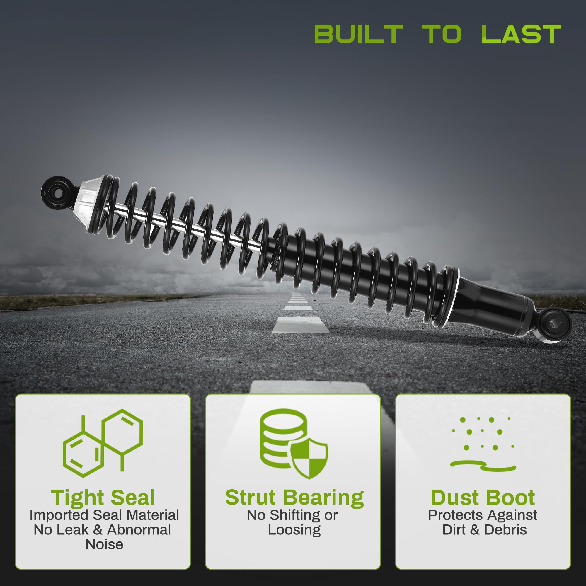 Autosaver88 Rear Load Shocks And Strut Compatible With 2006-2010 Commander, 2005-2010 Grand Cherokee