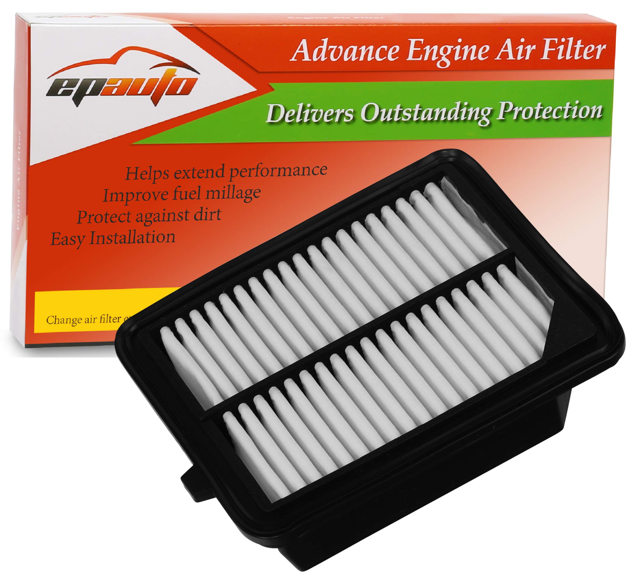 Epauto Gp399 (Ca11399) Replacement For Honda Rigid Panel Air Filter For Accord Accord Hybrid/Plug-In (2014-2022), Cr-V Hybrid (2020-2022)