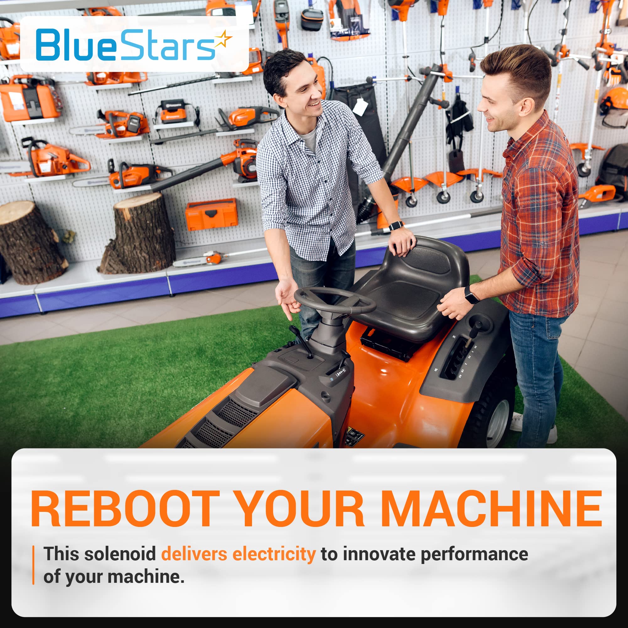 Bluestars Miu12537 Starter Solenoid By Bluestars - For John Deere S240 X300 X304 X305R X310 X320 X324 X350 X354 X360 X370 X380 X384 X390 X394 Lawn Tractors - Replaces 884-1221-210-02 892-1221-210