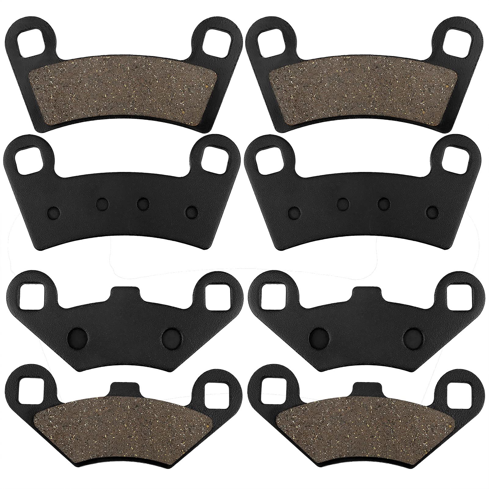 Brake Pads Front And Rear Compatible With Polaris Rzr 570 2012-2015 Rzr 800 2008-2014 Rzr S 800 800S 2009-2014