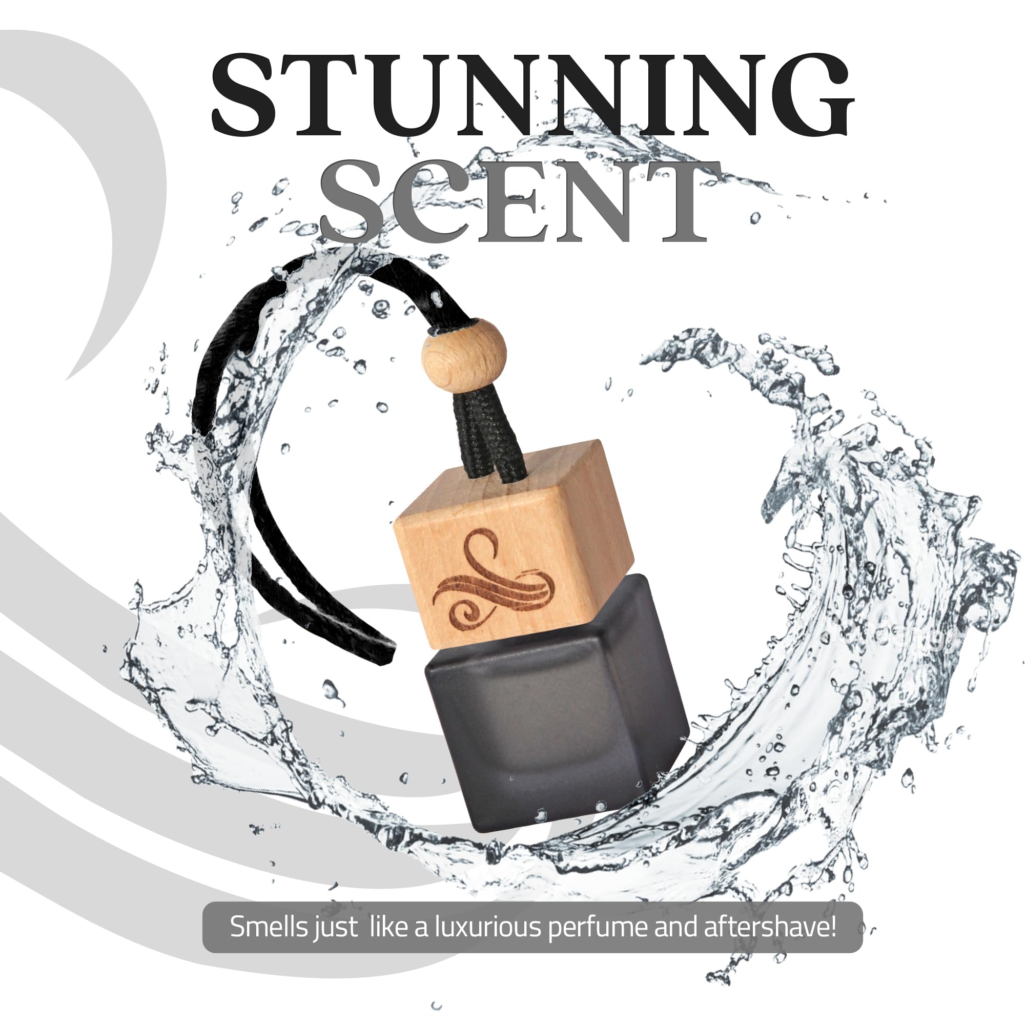 Greed Car Air Freshener For Men | Aventos Perfume Inspired Fragrances | Strong Freshener With Odour Eliminator Technology | Cree