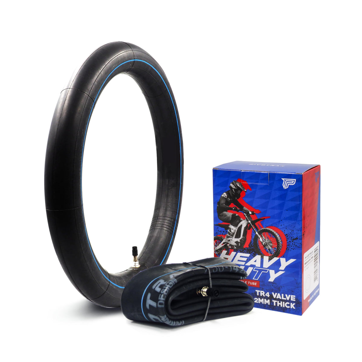 Pivotrax 3.00-12 (80/100-12) 12 Heavy Duty Inner Tube - 2 Mm Thickness - Tr4 Honda Crf70 Crf110 Suzuki Drz110, Jr80 Kawasaki Kx65, Kx110, Klx110 Yamaha Ttr90, Pw80 Coolster Taotao Razor Syx Moto