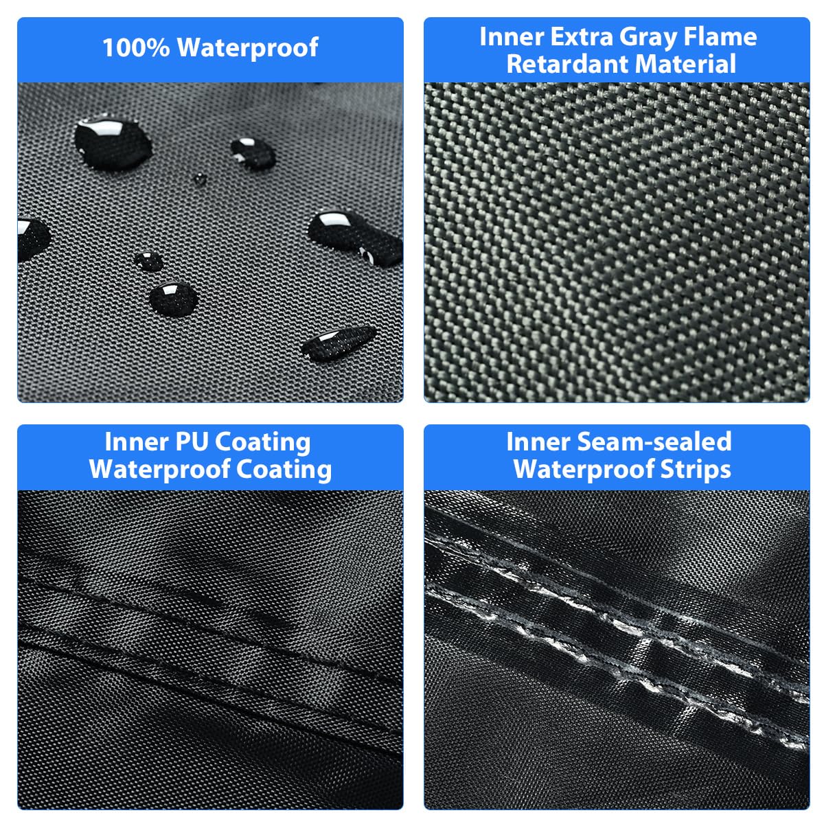 Motorcycle Cover, Motorcycle Cover Waterproof Outdoor With Lock Holes And Inner Flame Retardant Cloth Snow Rain Uv Protection Mo