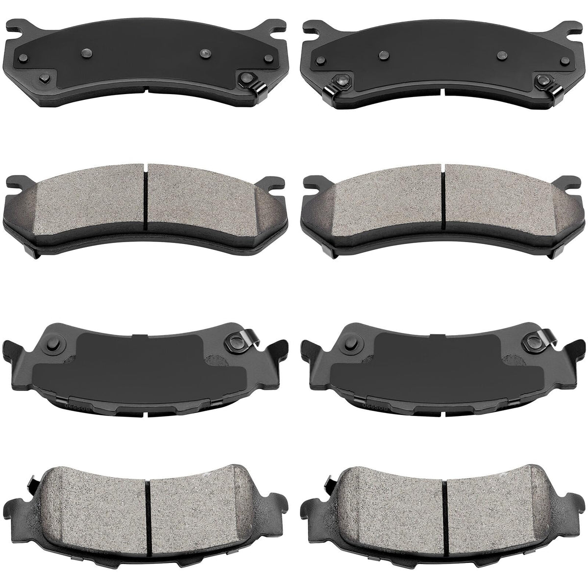 Eccpp D785-7653 D792-7700 Front Semi Metallic & Rear Ceramic Disc Brake Pad Set Fit For Chevrolet Astro 2003-2005,For Chevrolet