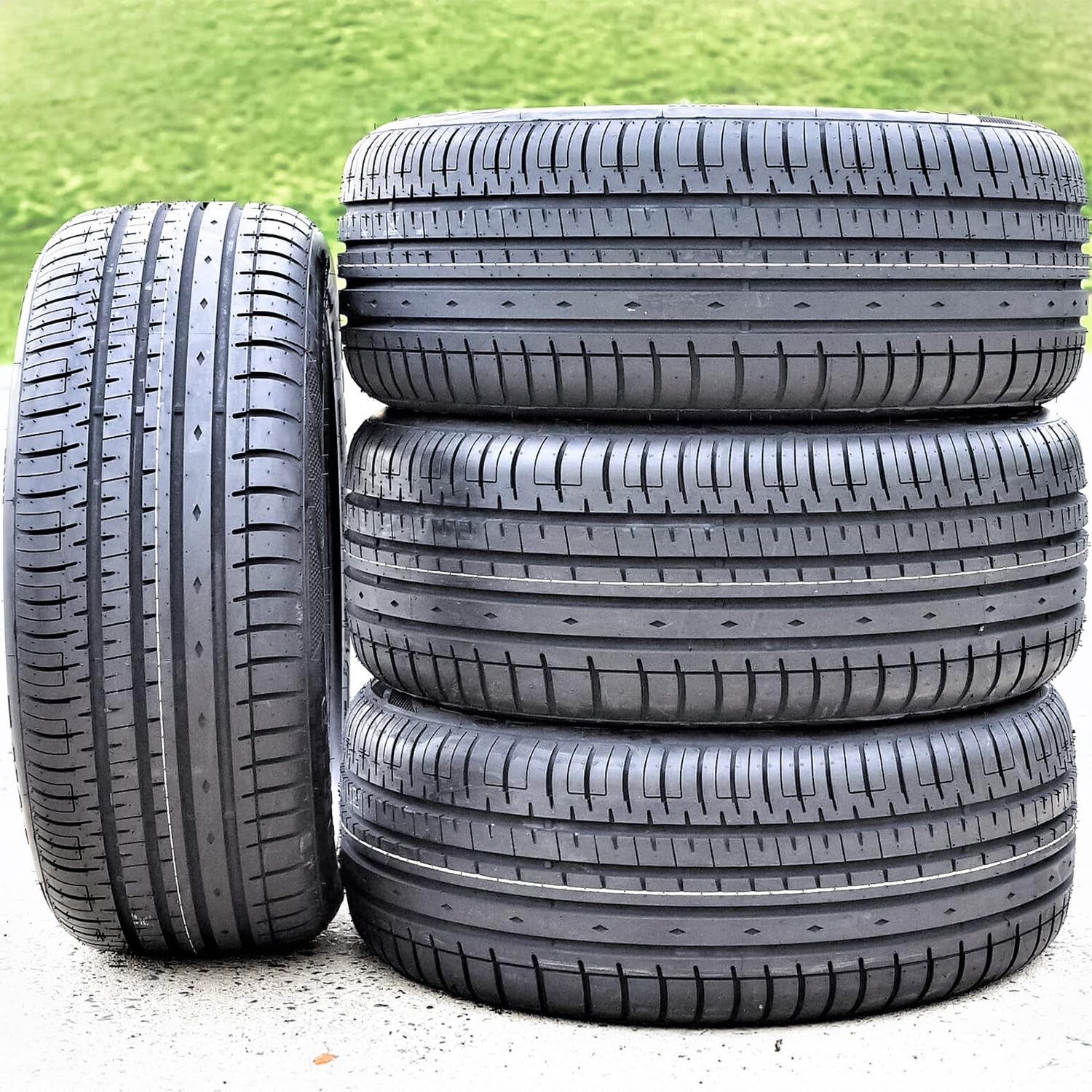 Set of 4 (FOUR) Accelera Phi-R All-Season Passenger Car High Performance Radial Tires-215/45R17 215/45ZR17 215/45/17 215/45-17 9