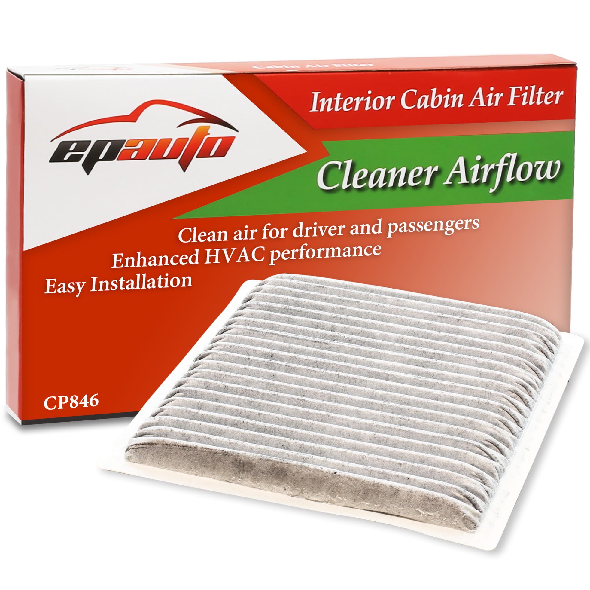 Epauto Cp846 (Cf9846A) Replacement For Subaru/Toyota Premium Cabin Air Filter Includes Activated Carbon