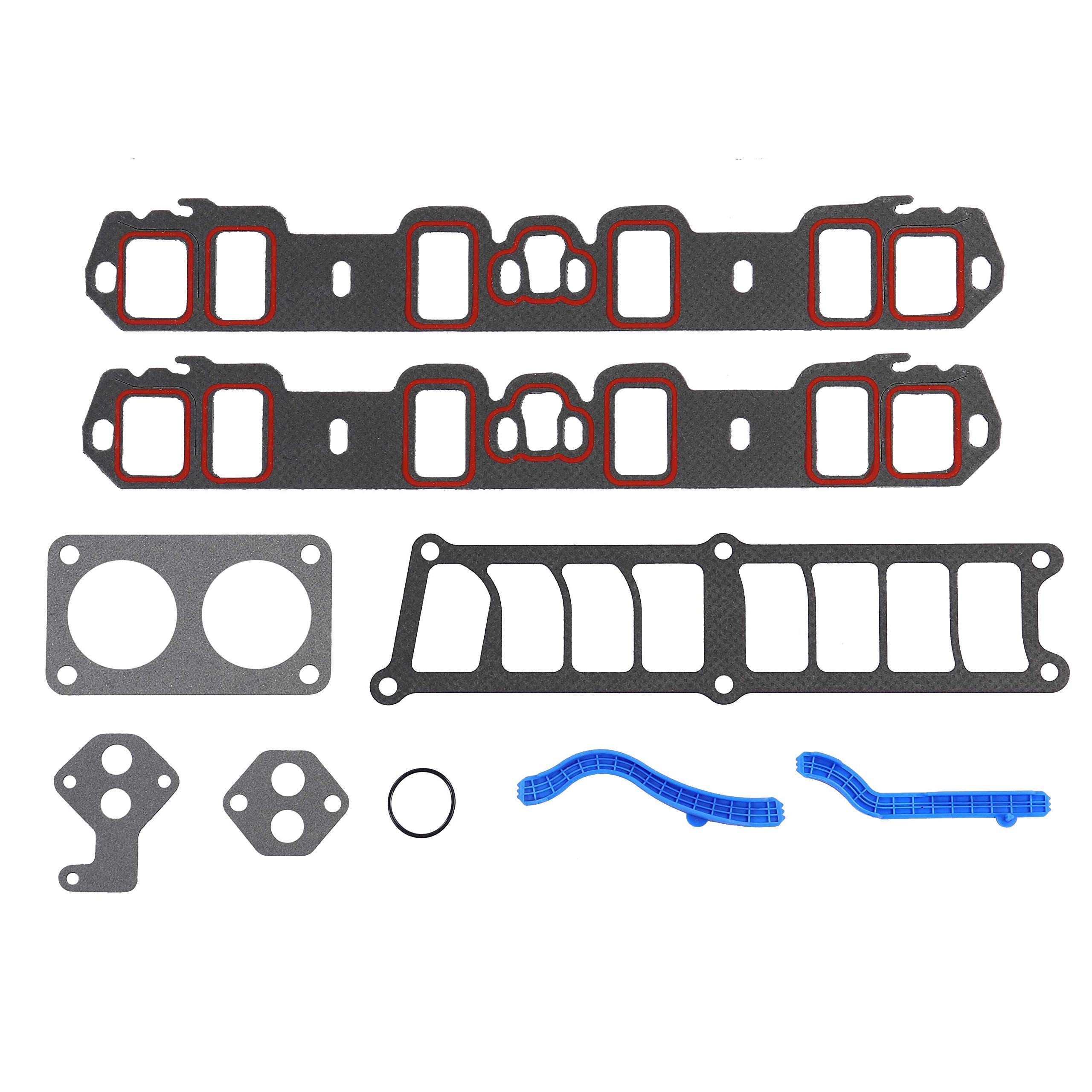 DNJ IG4113 Intake Gasket for 1985-1996 / Ford/Bronco, E-150 Econoline, E-150 Econoline Club Wagon, E-250 Econoline, F-150, F-250/5.0L / OHV / V8 / 16V / 302cid / VIN F, VIN N