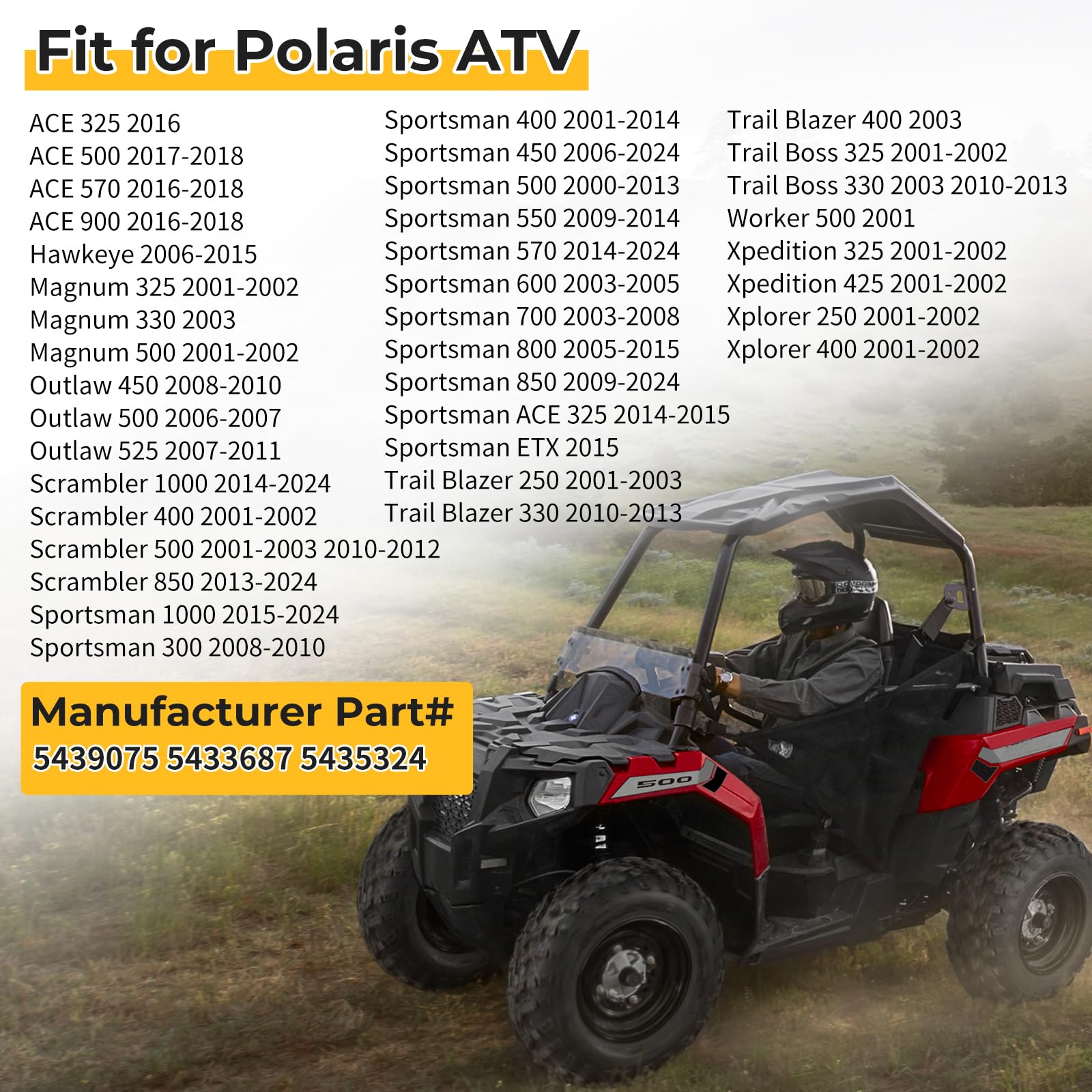 M Mati Fuel Cap Gas Cap For Polaris Sportsman Scrambler Magnum Outlaw Trail Blazer Trail Boss Xpedition Xplorer Ace Hawkeye 250 300 325 330 400 425 450 500 525 550 570 600 700 800 850 900 1000