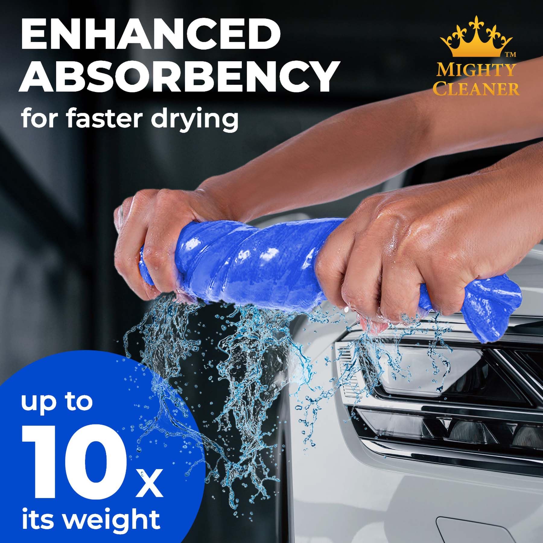 Premium 2Pk +1 Free Shammy Cloth For Car Drying - (26''X17'') - Super Absorbent Chamois Towel For Car - Reusable & Scratch-Free