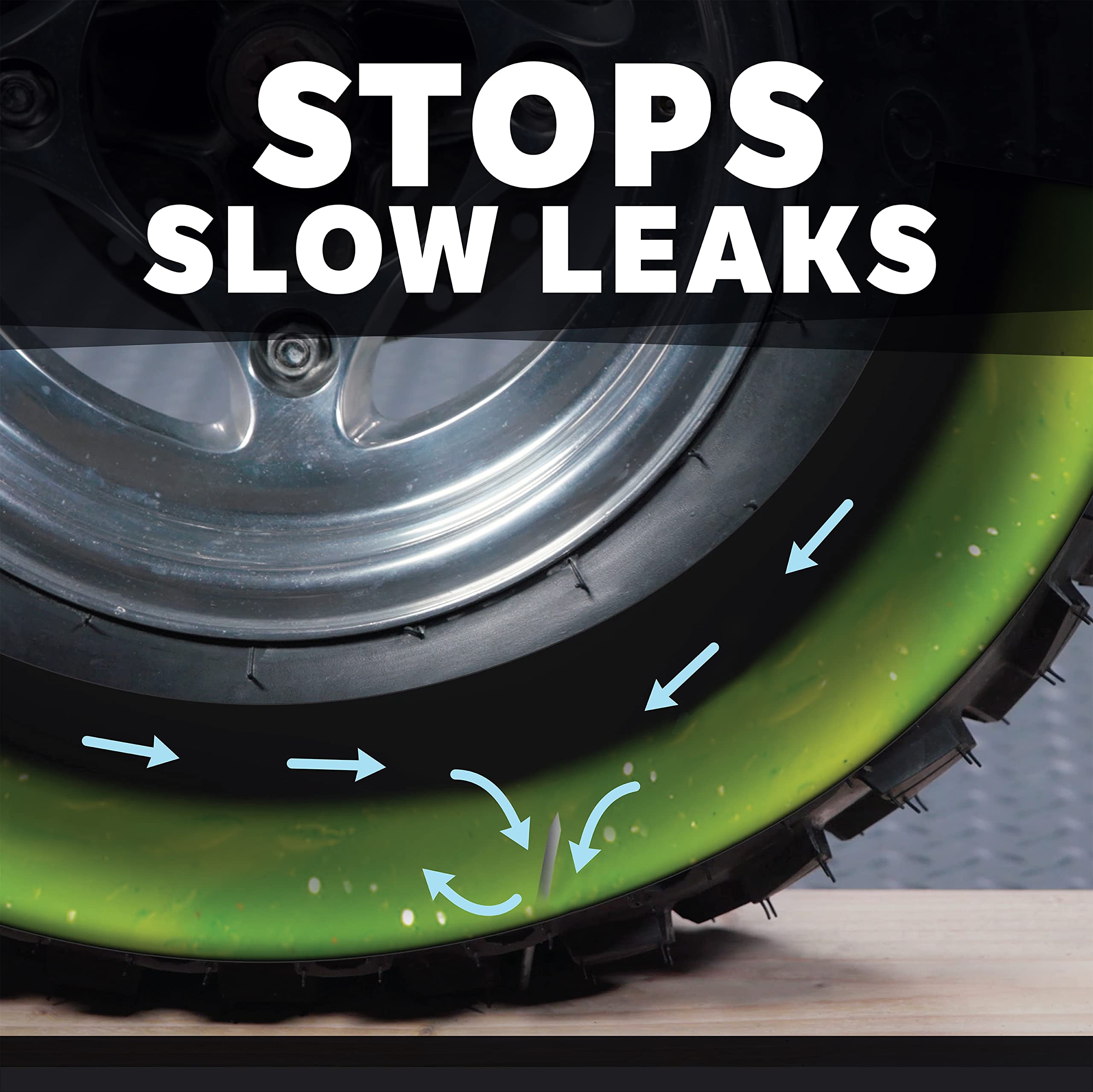 Slime 10206 Flat Tire Puncture Repair Sealant, Prevent And Repair, All Off-Highway Tubeless Tires, Non-Toxic, Eco-Friendly, 1 Ga