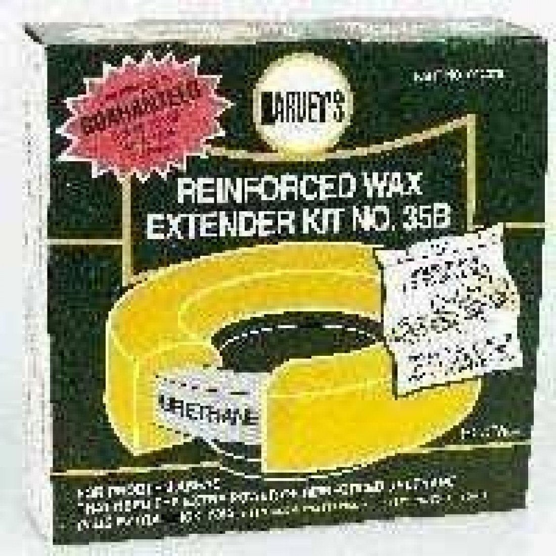 Harvey's 004375 Extender Wax Ring with Flange, Light To Dark Brown