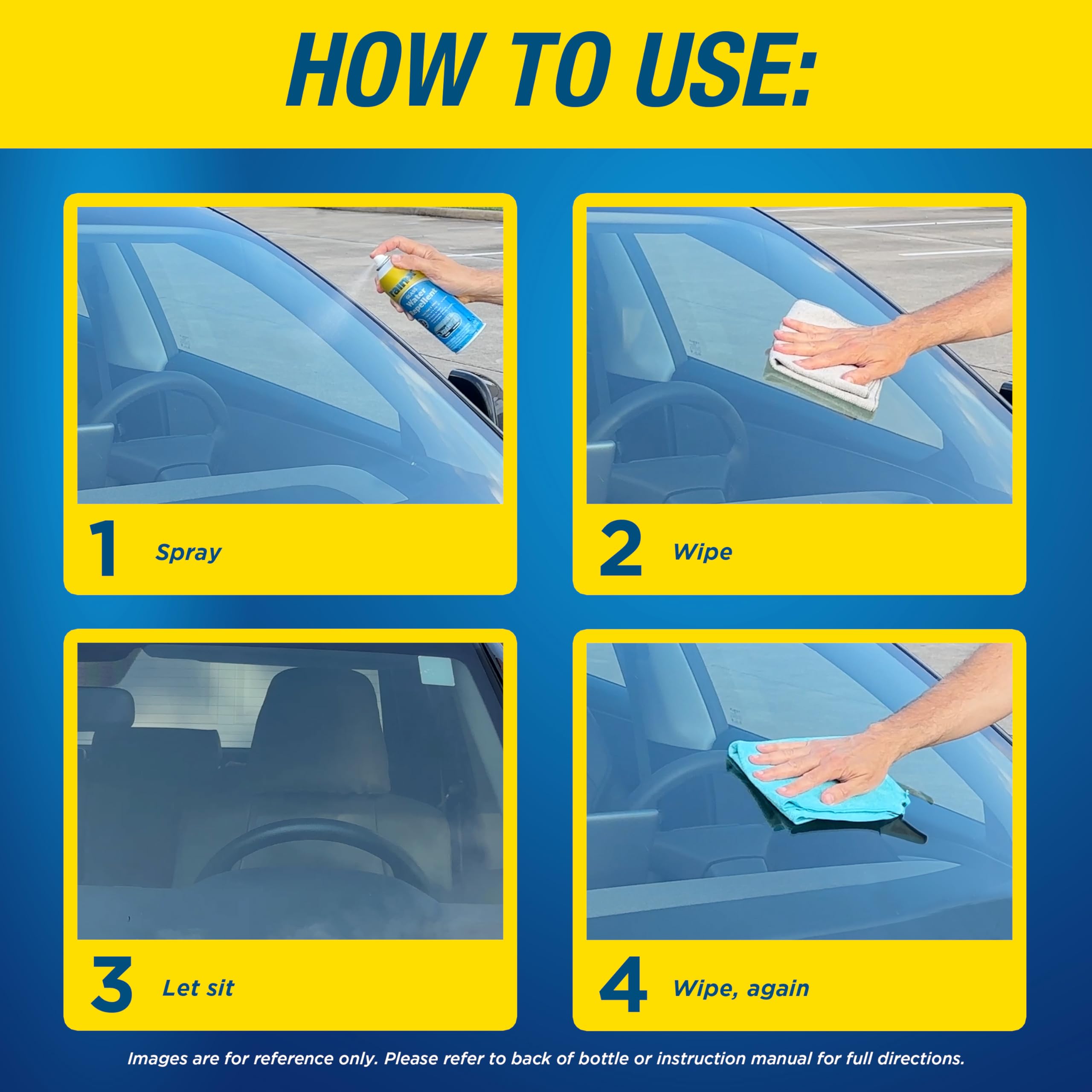 Rain-X 630168 Glass Water-Repellent Aerosol 12 Oz.