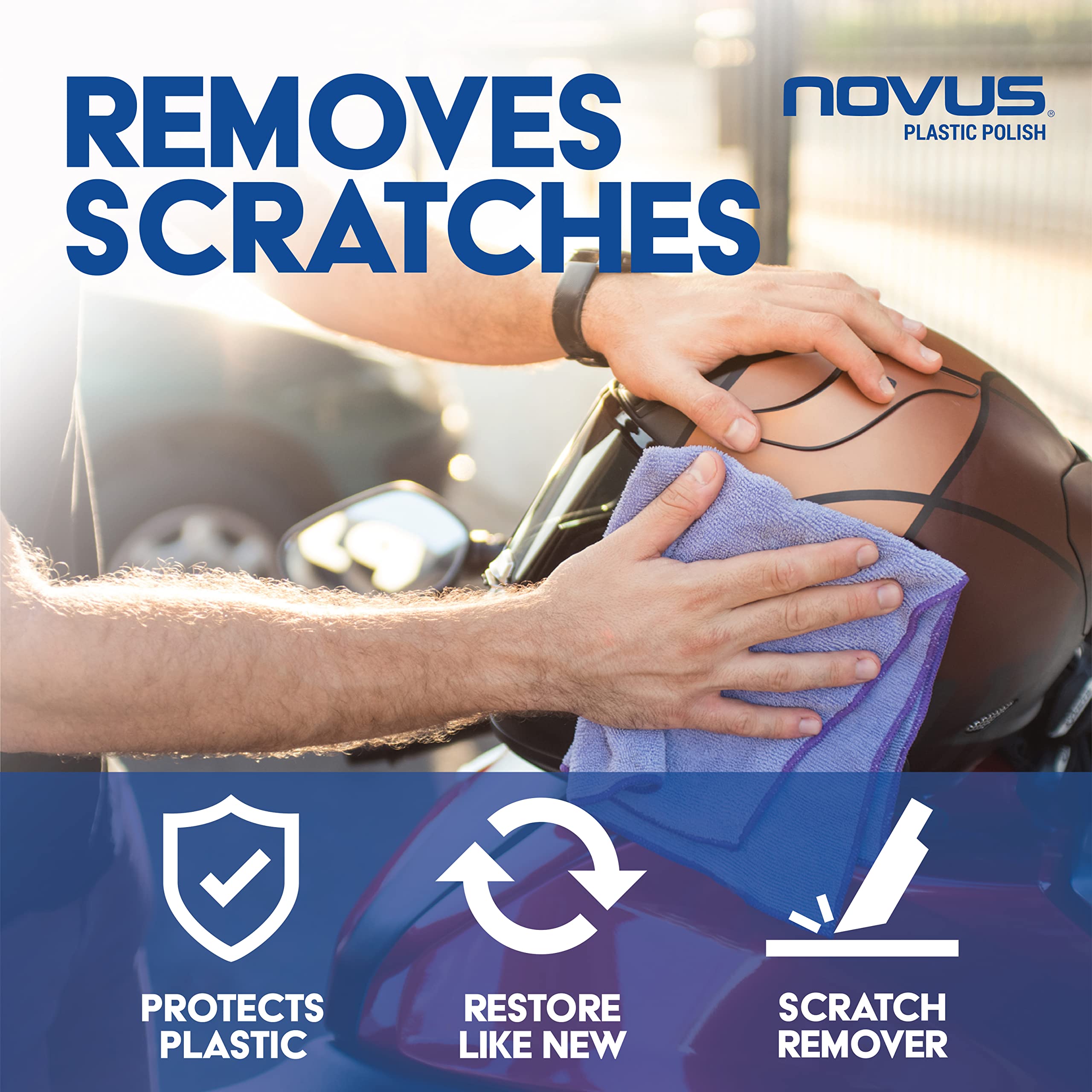 Novus 7030 | Fine Scratch Remover #2 | 6 Pack, 8 Ounce Bottles