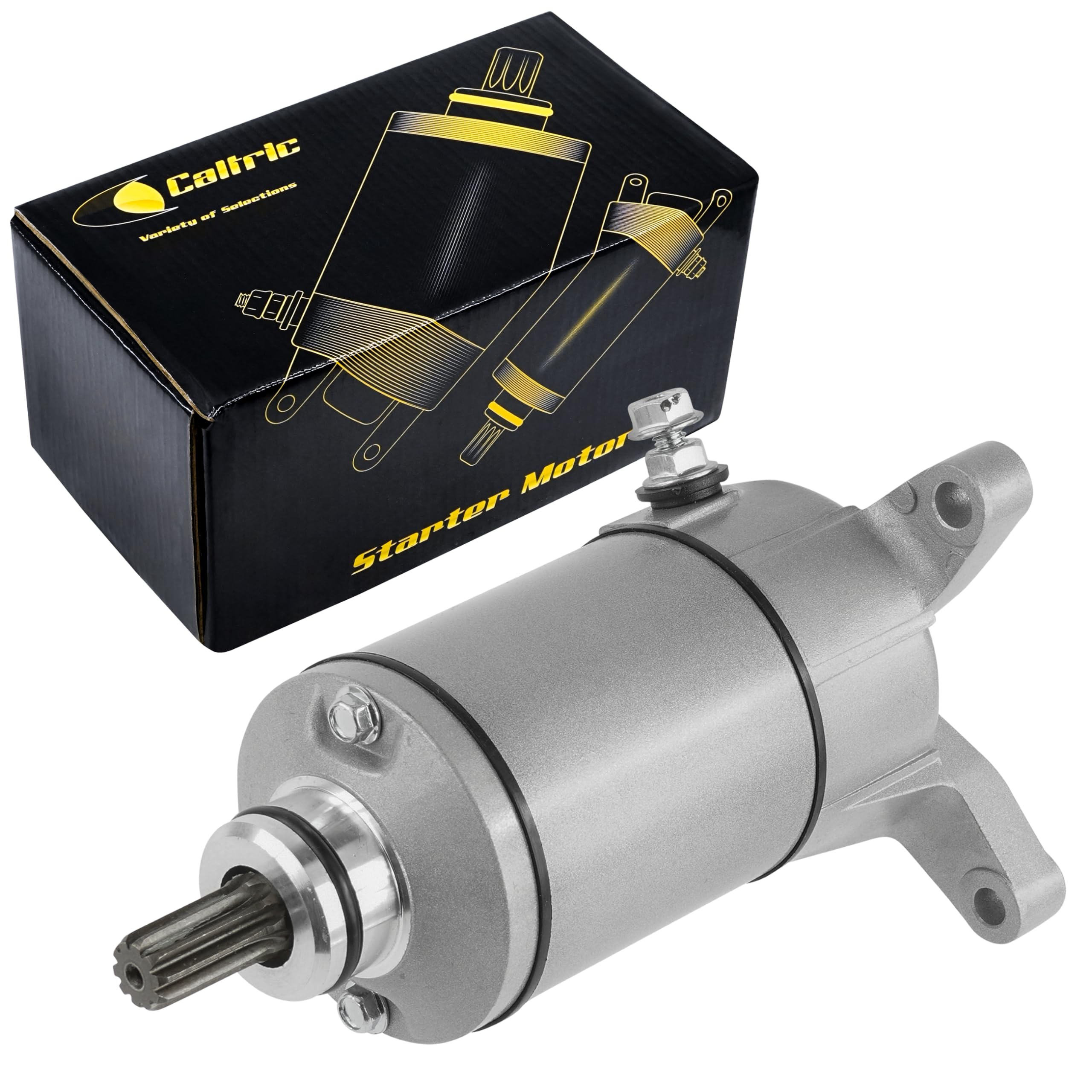 Caltric Starter Compatible with Suzuki 250 Lt-Z250 Quadsport 246Cc 2004 2005 2006 2007 2008 2009