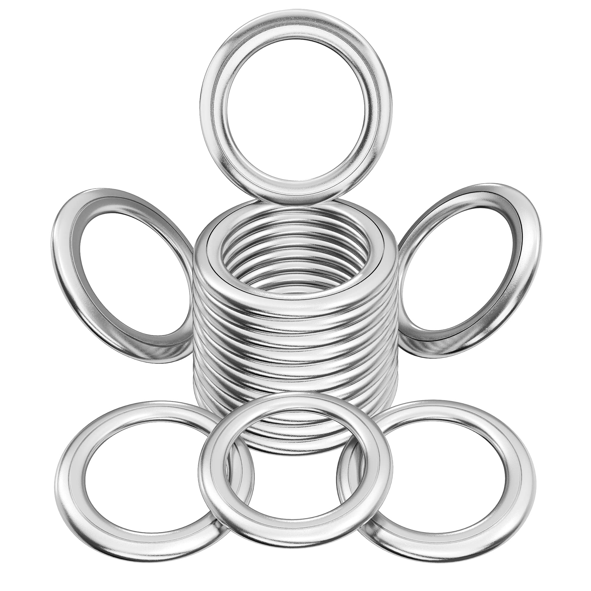 Automajor 15 Pcs Aluminum Oil Drain Plug Gasket - 14Mm Crush Washer - Audi/Volkswagen Replacement