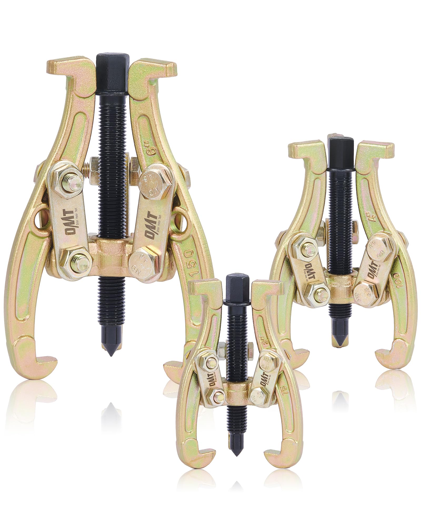 Orion Motor Tech Gear Puller Set, 3  4  6  3 Jaw Puller Kit for Pulley Gear Bearing Flywheel Removal, Heavy Duty Pulley Puller w