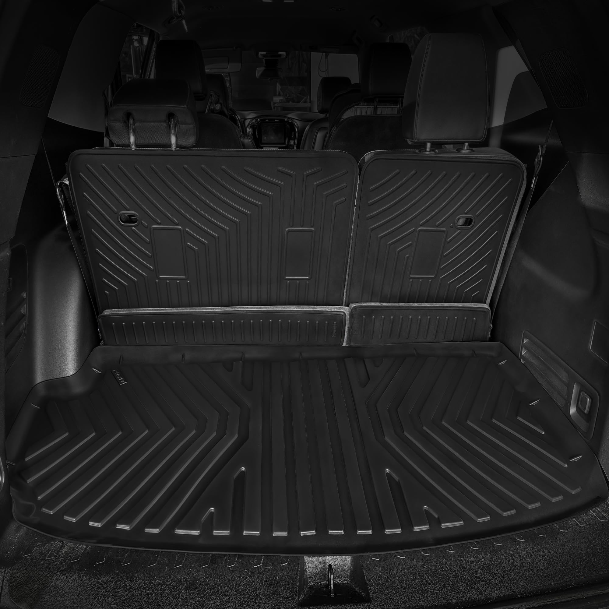 Oedro Floor Mats & Cargo Mat Fit For 2018-2024 2025 Chevy Traverse 7 Seats (2Nd Row Bucket Seat),Tpe All Weather Custom Fit 2024