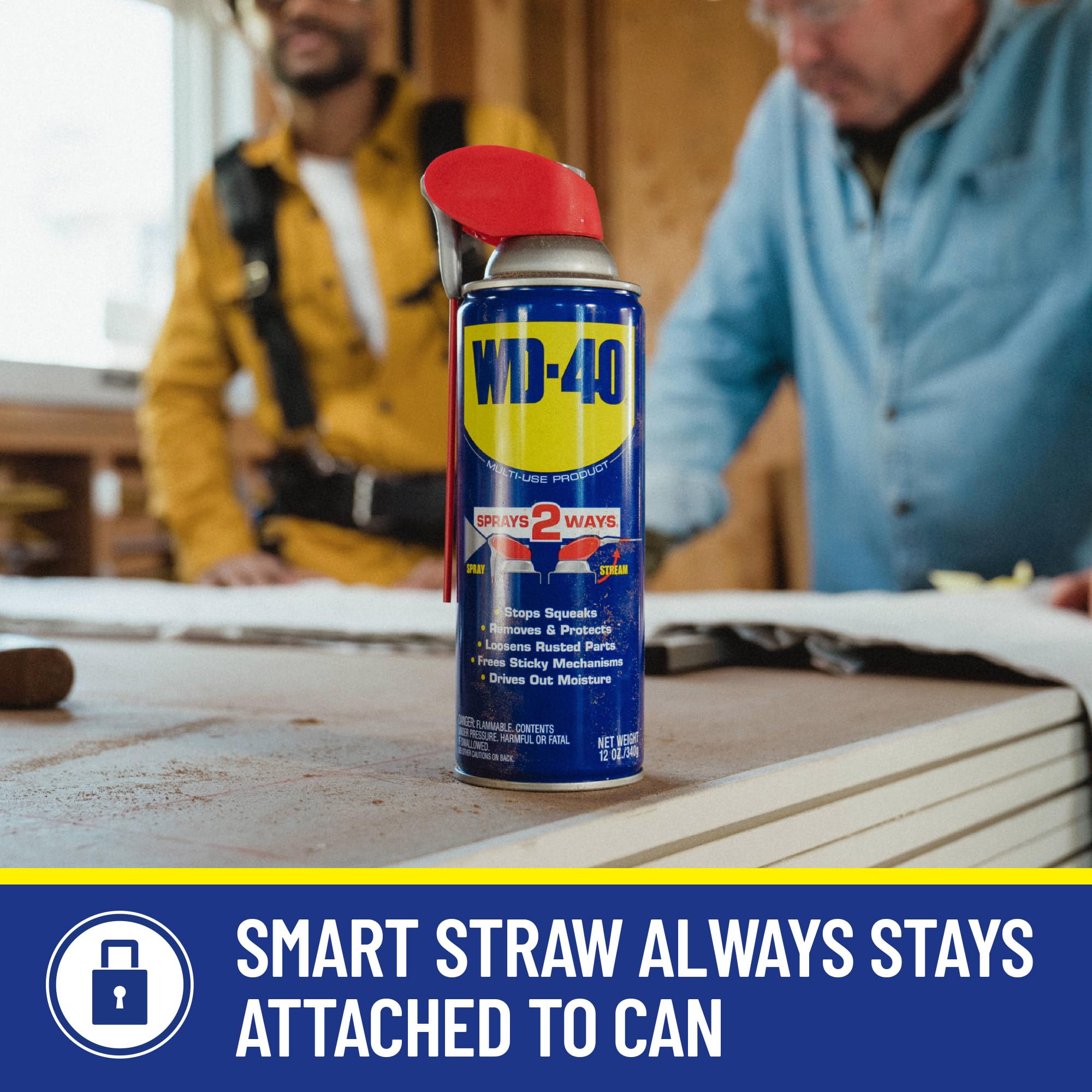 Wd-40 Original Formula, Multi-Use Product With Smart Straw Sprays 2 Ways,12 Ozs, 3-Pack, 12 Oz