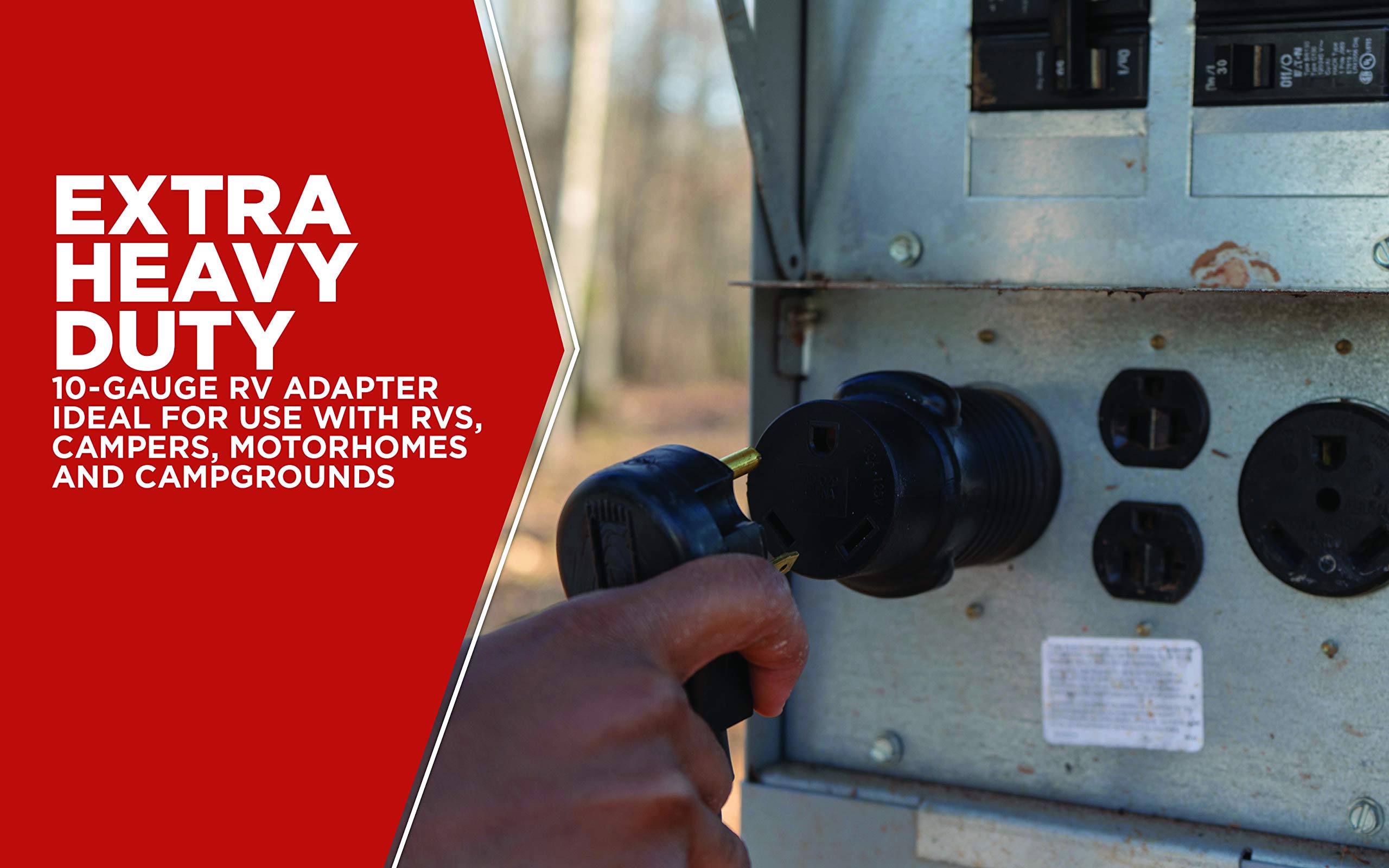 Road Power RV Adapter 65040601, Black - Durable and Reliable Power Solution for RVs