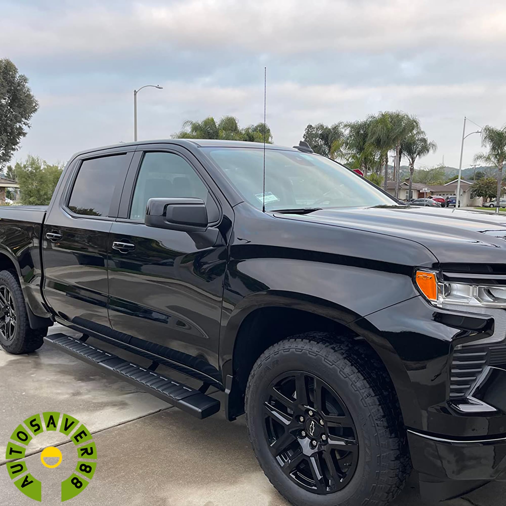 Running Boards Compatible With 2015-2025 Ford F-150 Supercrew Cab & 2017-2024 Ford F-250 F-350 Super Duty Crew Cab, 6 Inches Bla