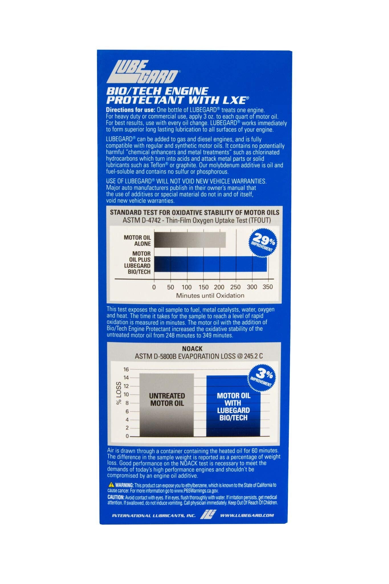 Lubegard 30901 Bio/Tech Engine Oil Protectant, 15 Oz.