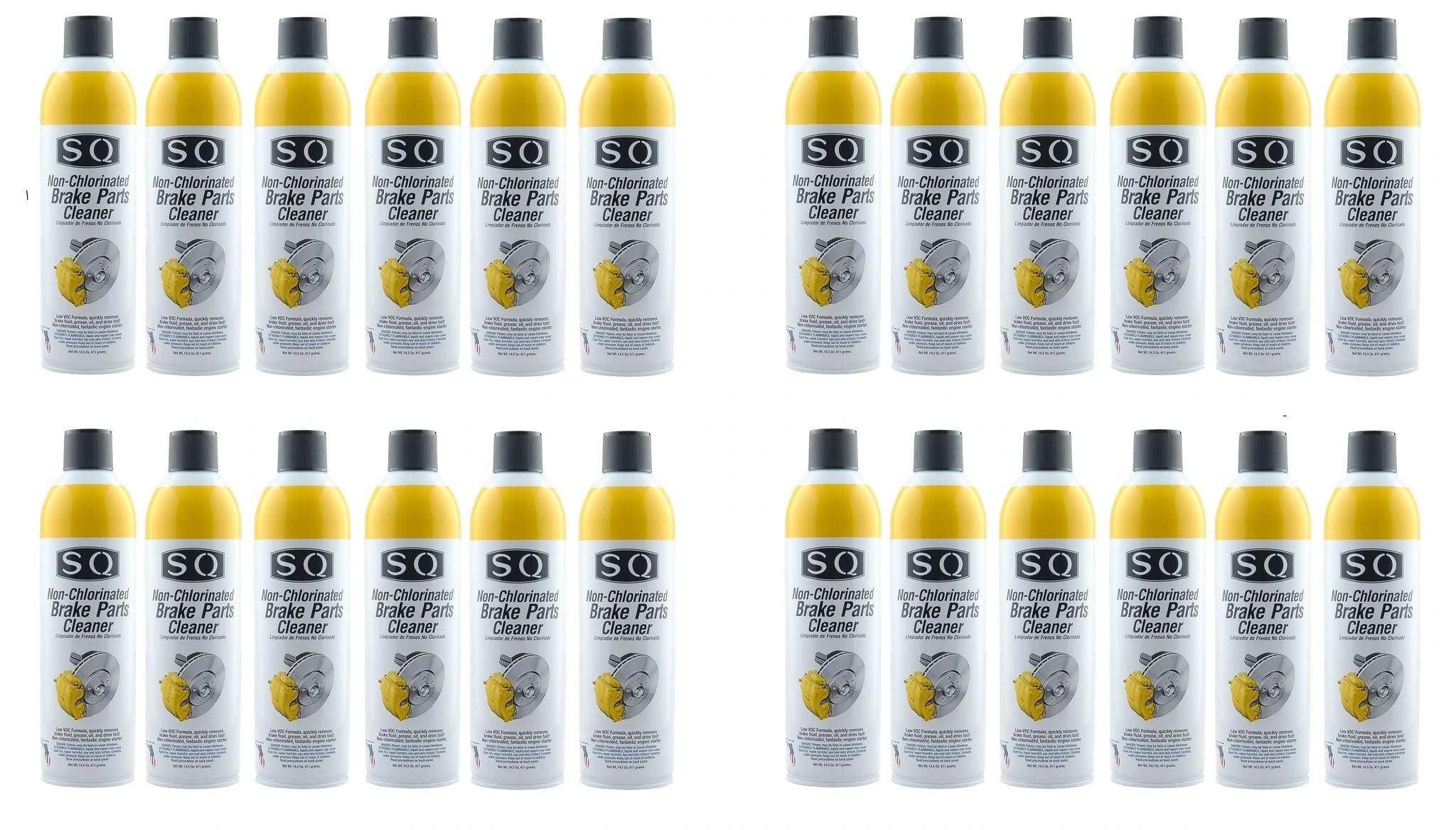 Sq Brake Cleaner Non Chlorinated, 24 Pack, 14.5 Oz Per Can. State Restrictions Apply In Ca, Co, Ct, De, Md, Mi, Oh, Nh, Ny, Ri A