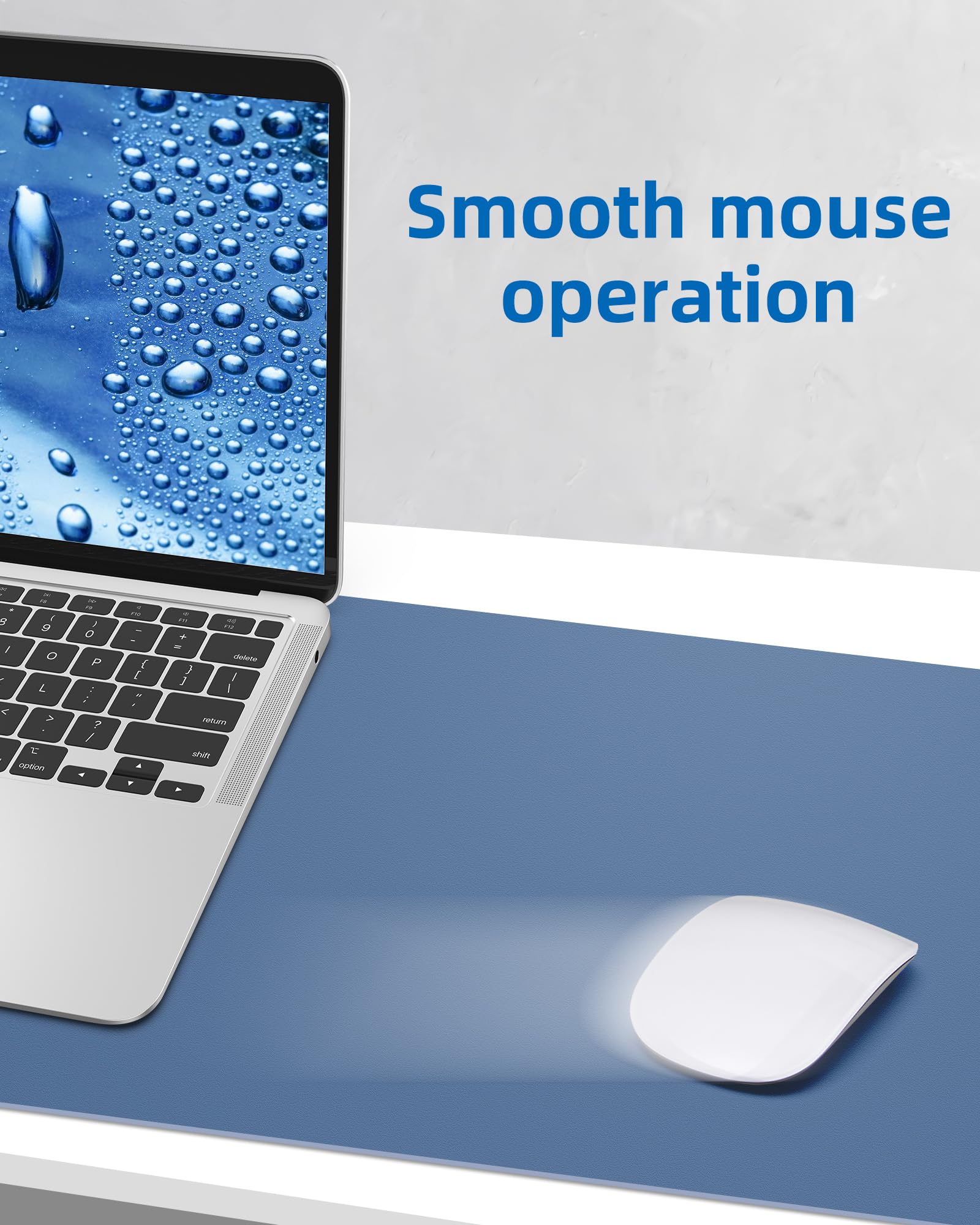 Leather Desk Pad Blotter,Mouse Pad,Office Desk Mat, Non-Slip Pu Leather Desk Mat,Large Desk Mat,Waterproof Keyboard Mat For Offi
