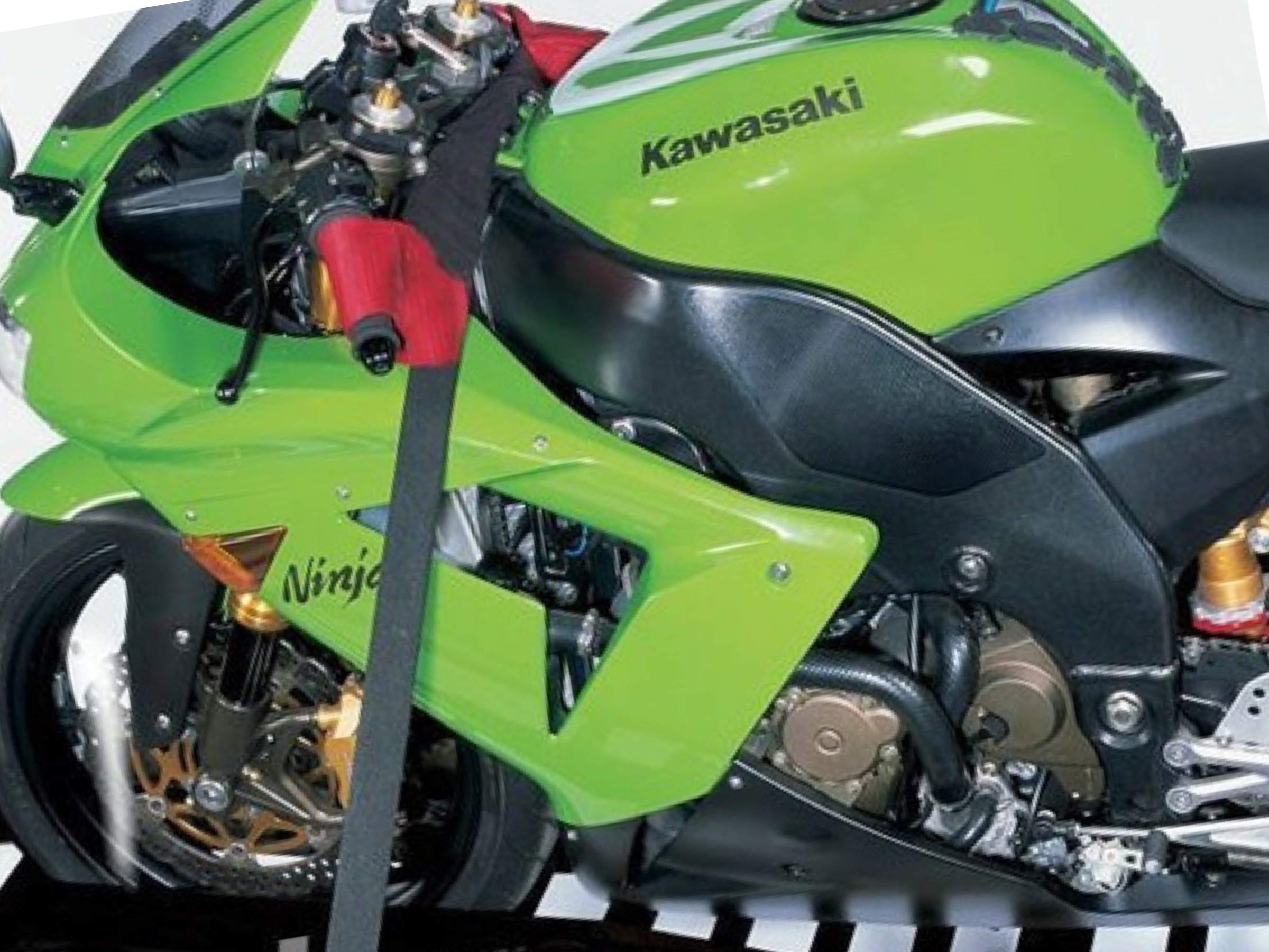 Tie Down Soft Handlebar Straps Trailer Hauling Handle Bars Secure for Yamaha Kawasaki Suzuki Honda Ducati Harley 2'' Large Clips