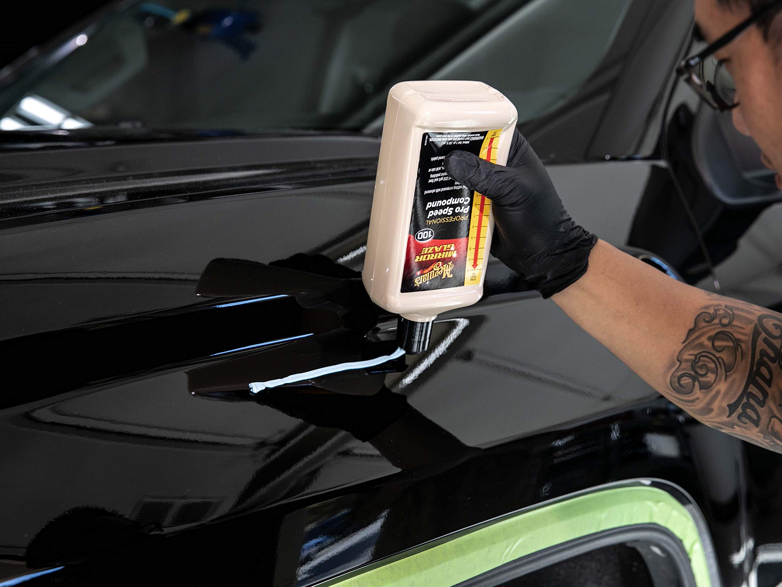 Meguiar'S Pro Speed Compound M10032 - Fast-Cutting Compound For Heavy Scratch And Swirl Removal - Professional Car Polish - Compound That Removes Up To 1200 Grit Sanding Marks, 32 Oz