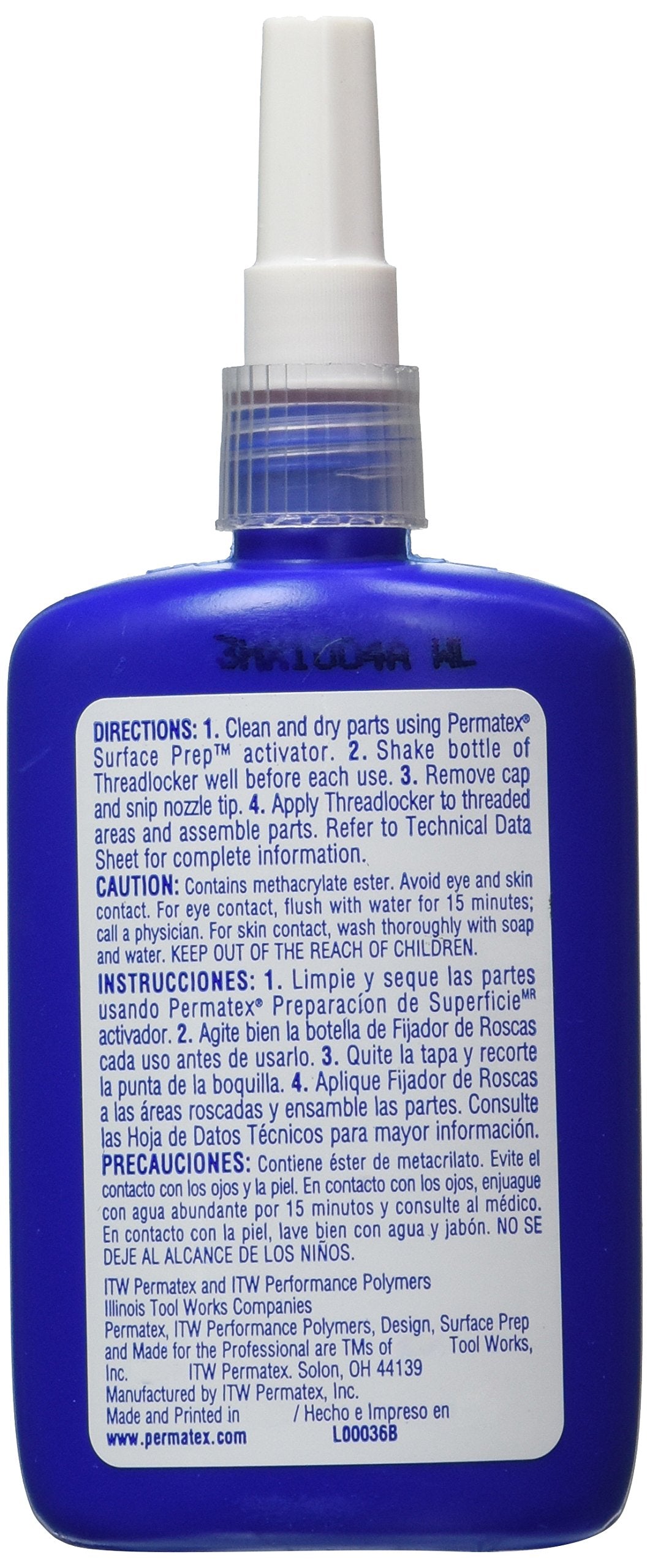 Permatex 27740 Large Diameter Threadlocker Red, 36 Ml
