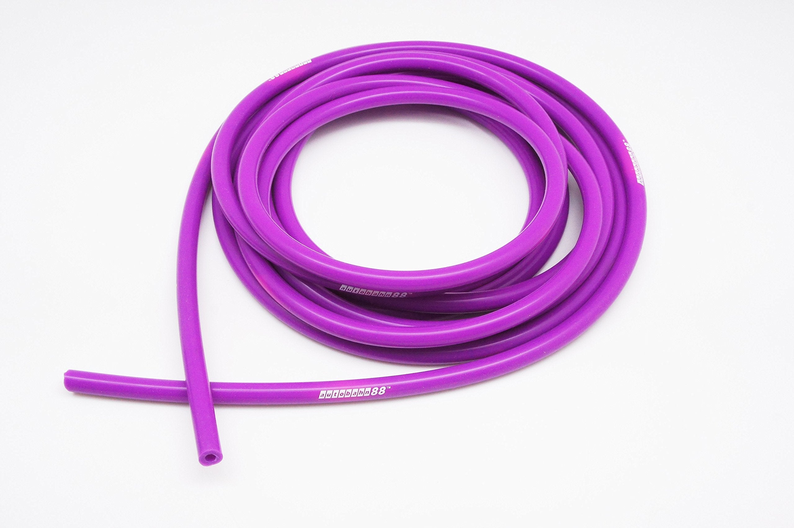Autobahn88 High Performance Silicone Vacuum Hose, Id=0.31' (8Mm), Od=0.55' (14Mm), 10 Feet (3 Meter), Purple