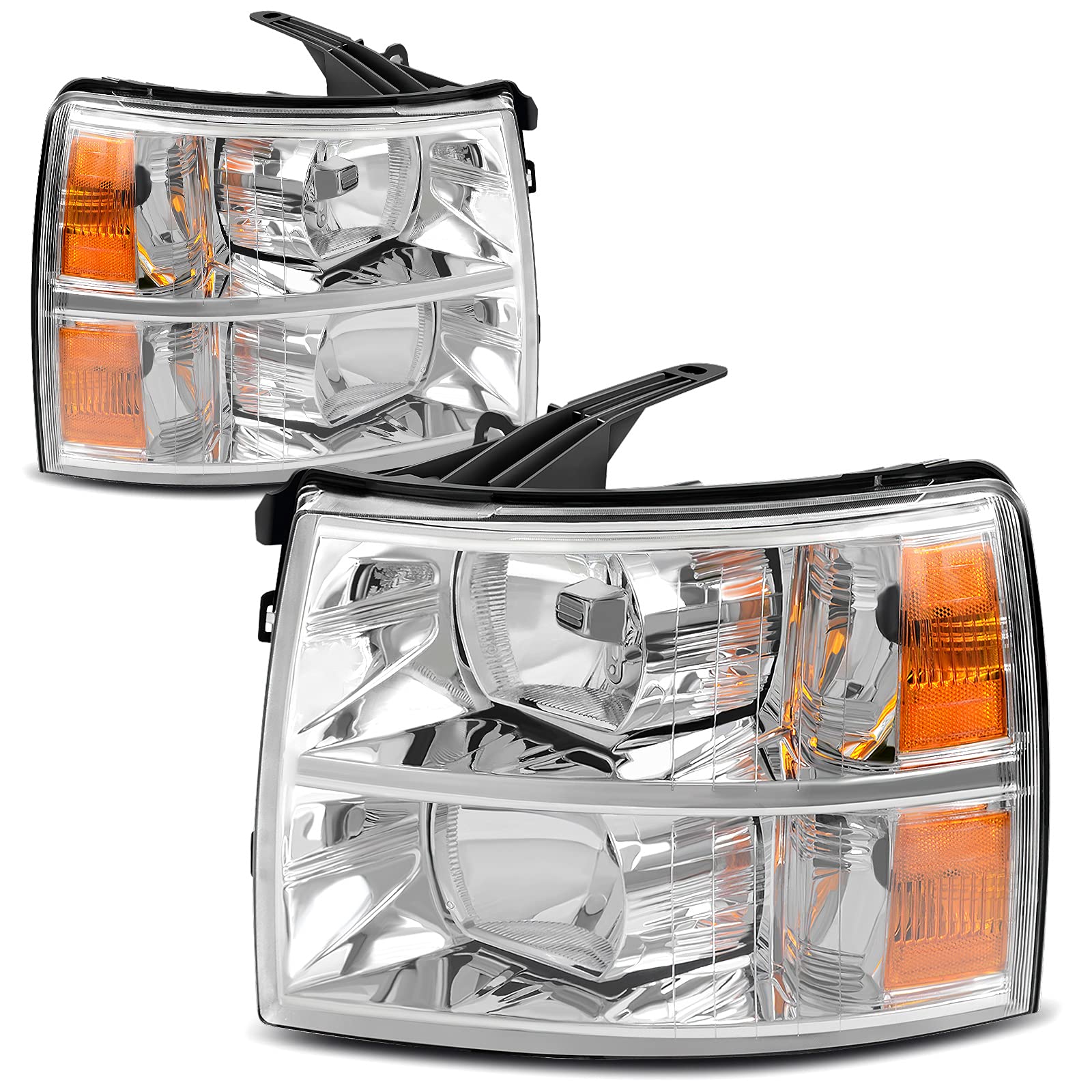 Autosaver88 Headlight Assembly Compatible With Chevy 2007-2013 Silverado 1500/07-14 Silverado 2500 Hd 3500 Hd Pickup Head Light