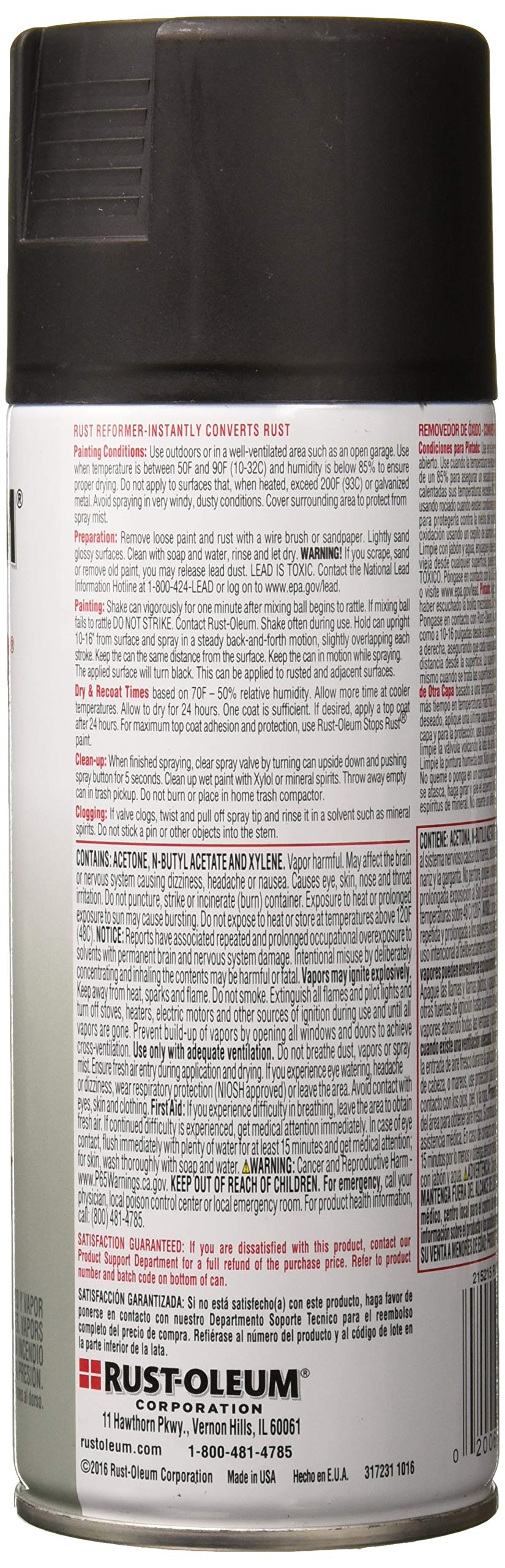 Rust-Oleum 215215, Flat Black