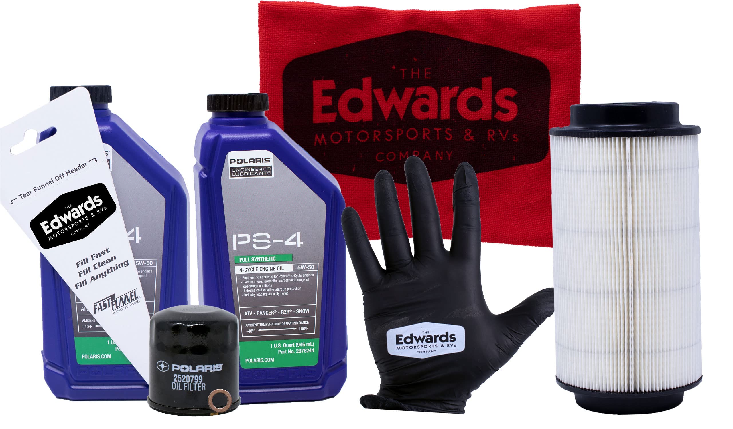 Edwards Oil Change Kit Fits 2009-2022 Polaris Sportsman 850 Atv With Air Filter