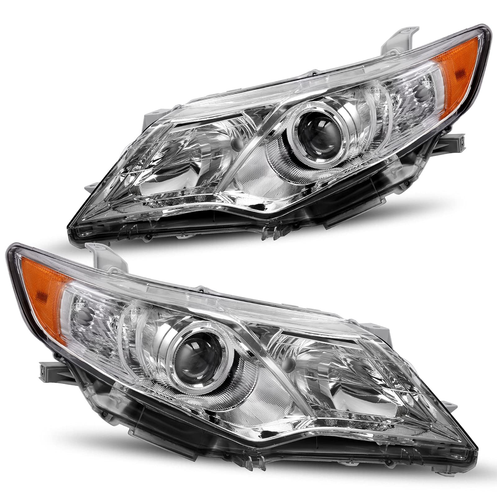 Dwvo Projector Headlights Assembly Compatible With 2012 2013 2014 Camry L Le Xle Hybrid Le Hybrid Xle 12-14 Camry Headlamp Repla