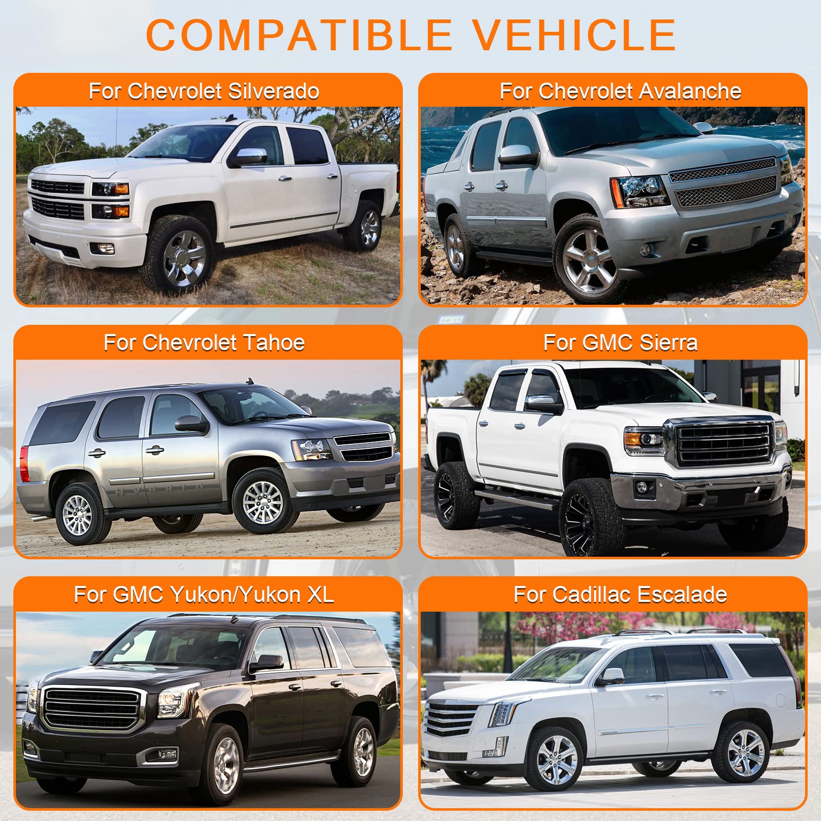 Faersi Exterior Outside Door Handle Front Left Driver Side For 1999-2007 Silverado, Tahoe, Suburban, Avalanche, Gmc Sierra, Yukon Denali, Cadillac Escalade 77261 15034985