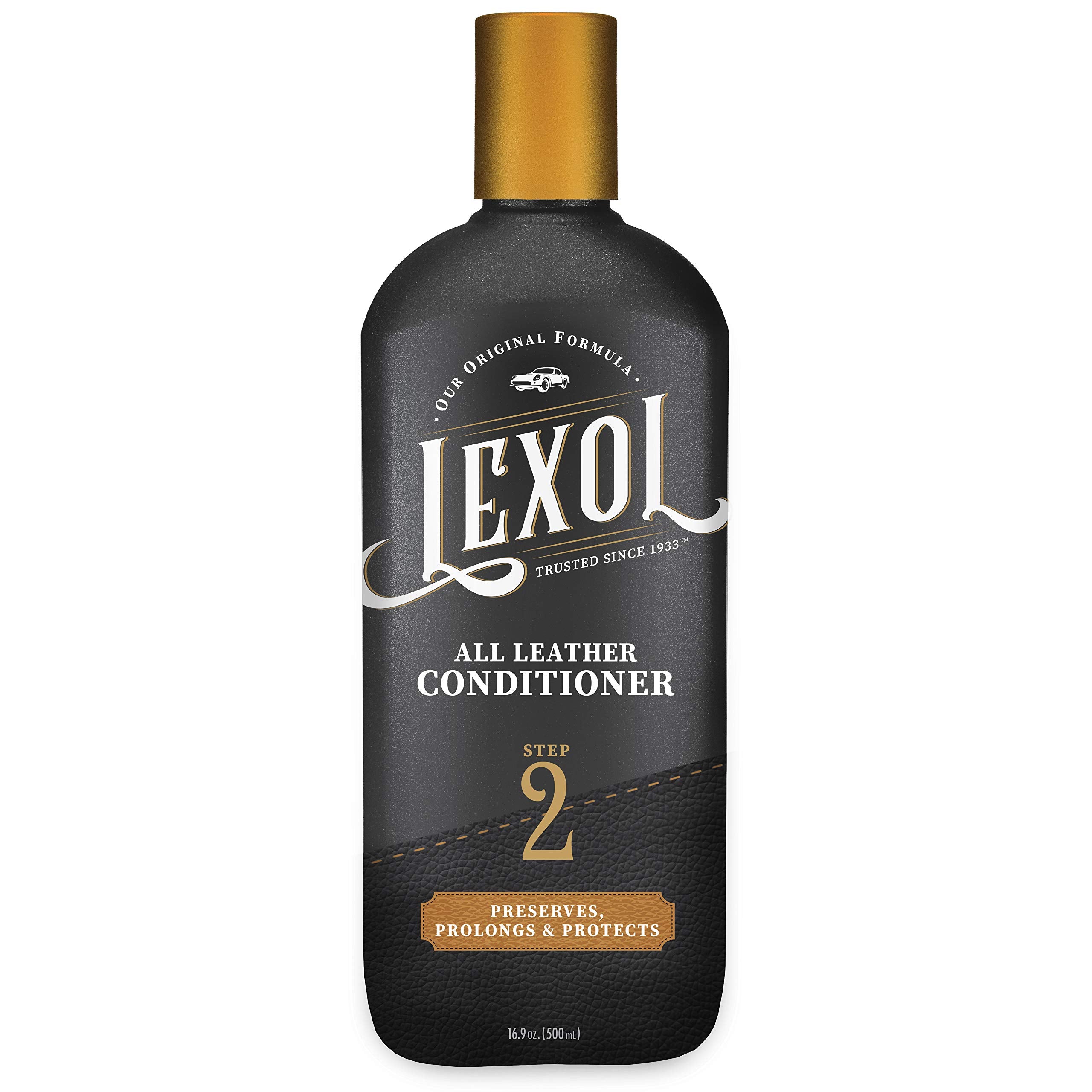 Lexol All Leather Conditioner For Car Seats And Interiors, Couches And Furniture, Shoes And Boots, Bags And Jackets, Baseball Gloves And Horse Saddles, And More, 16.9 Oz Bottle (Step 2 Of 2)