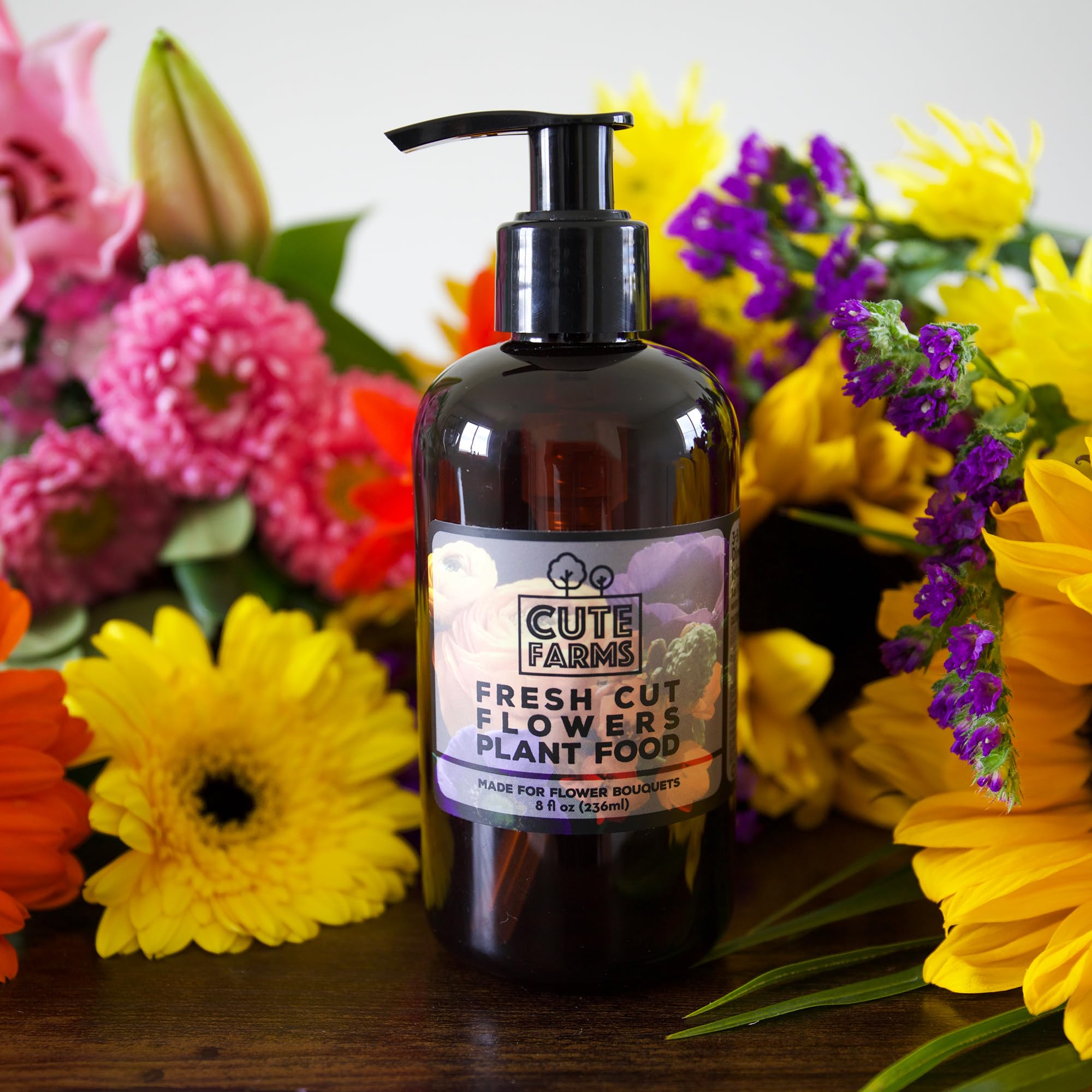Fresh Cut Flower Food For Longer Lasting Blooms  Gentle Plant Food Concentrate (8 Oz Bottle)