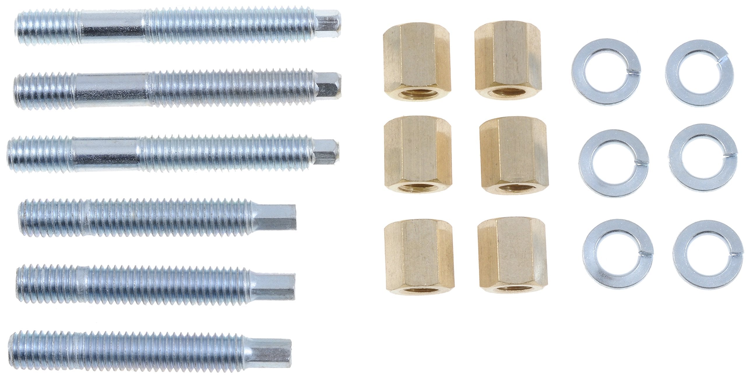 Dorman 03147 Front Exhaust Stud Kit 3/8-16 X 2-1/2 In. And 3/8-16 X 3-1/4 In. Compatible With Select Models